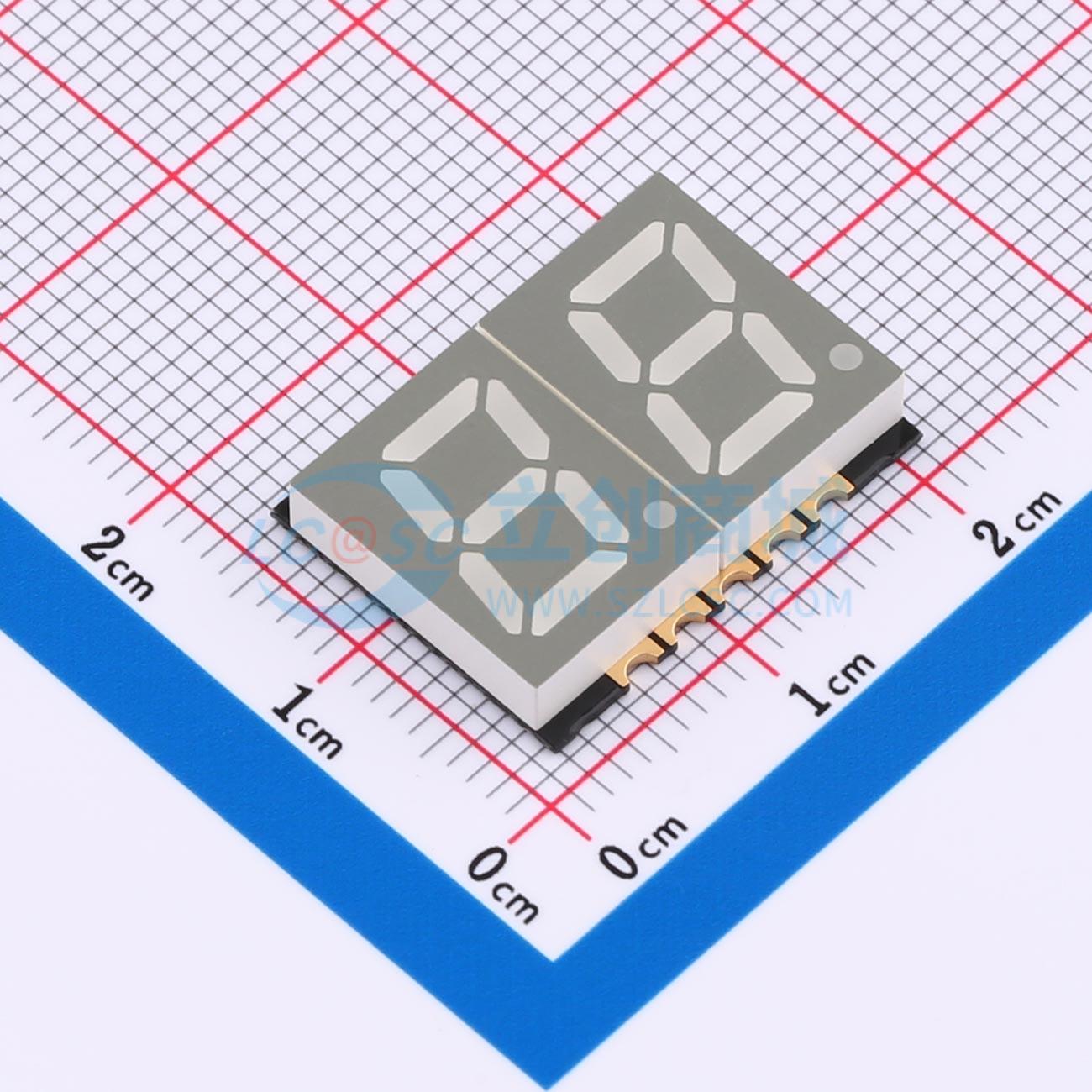 LED 7 đoạn GS3922AR-G Guangcai Display SMD,19.7x15mm Anode chung - Techcore Việt Nam
