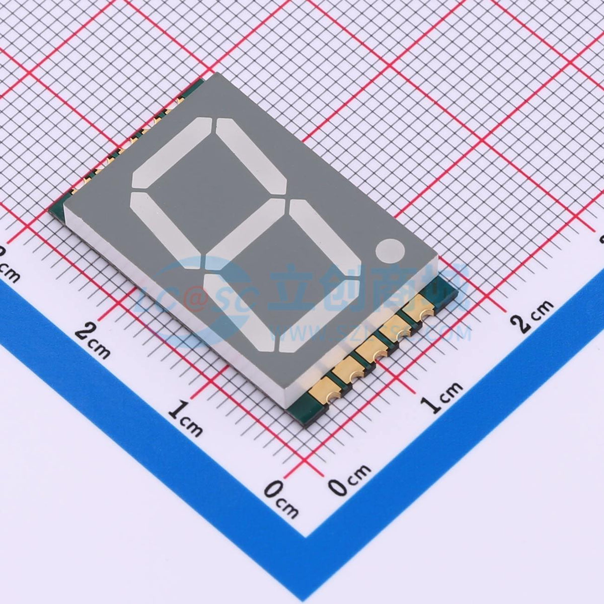 LED 7 đoạn GS8011AW-G Guangcai Display SMD,28x16.8mm Anode chung - Techcore Việt Nam