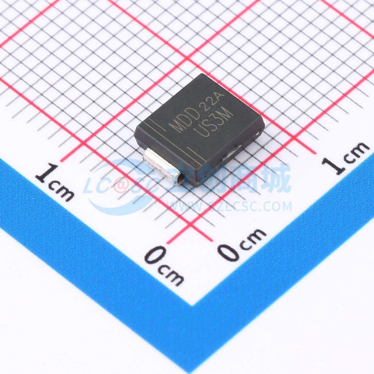 Diode phục hồi nhanh US3MC MDD SMC 1.68V@3A - Techcore Việt Nam