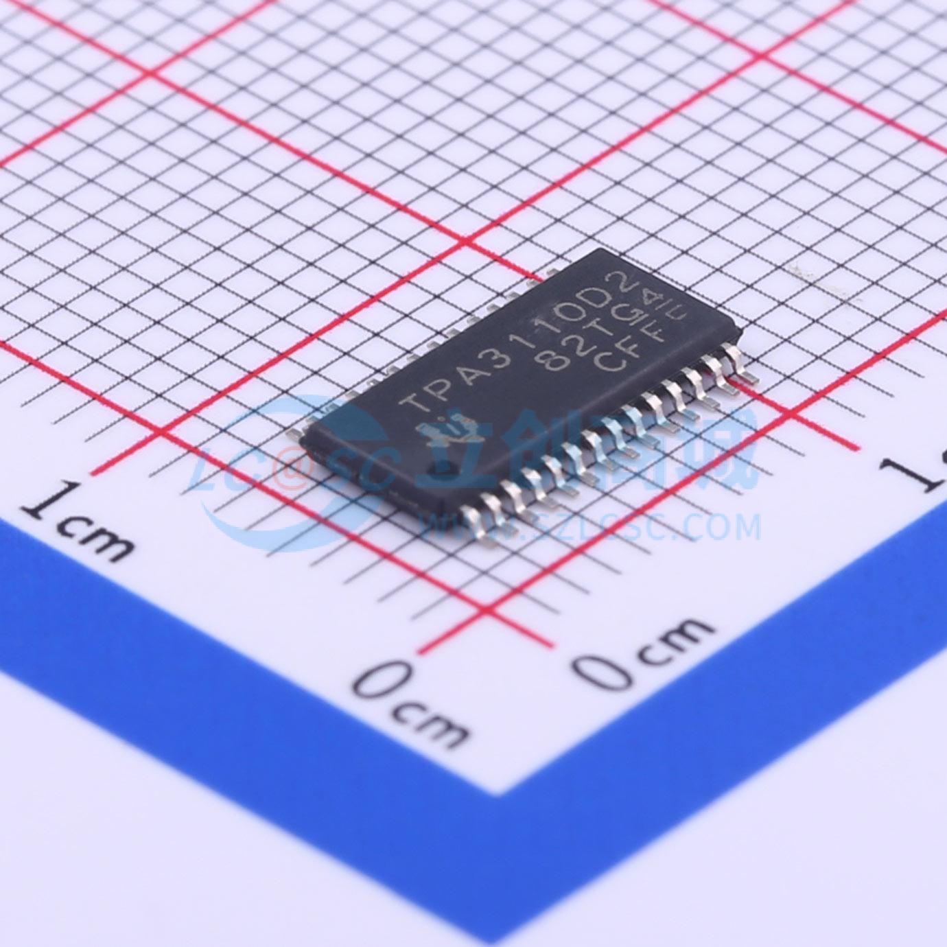 IC Khuếch Đại Công Suất Âm Thanh TPA3110D2PWPR Texas Instruments HTSSOP-28-EP 2 kênh 8–26 V Class D 15 W × 2 @ 8Ω - Techcore Việt Nam