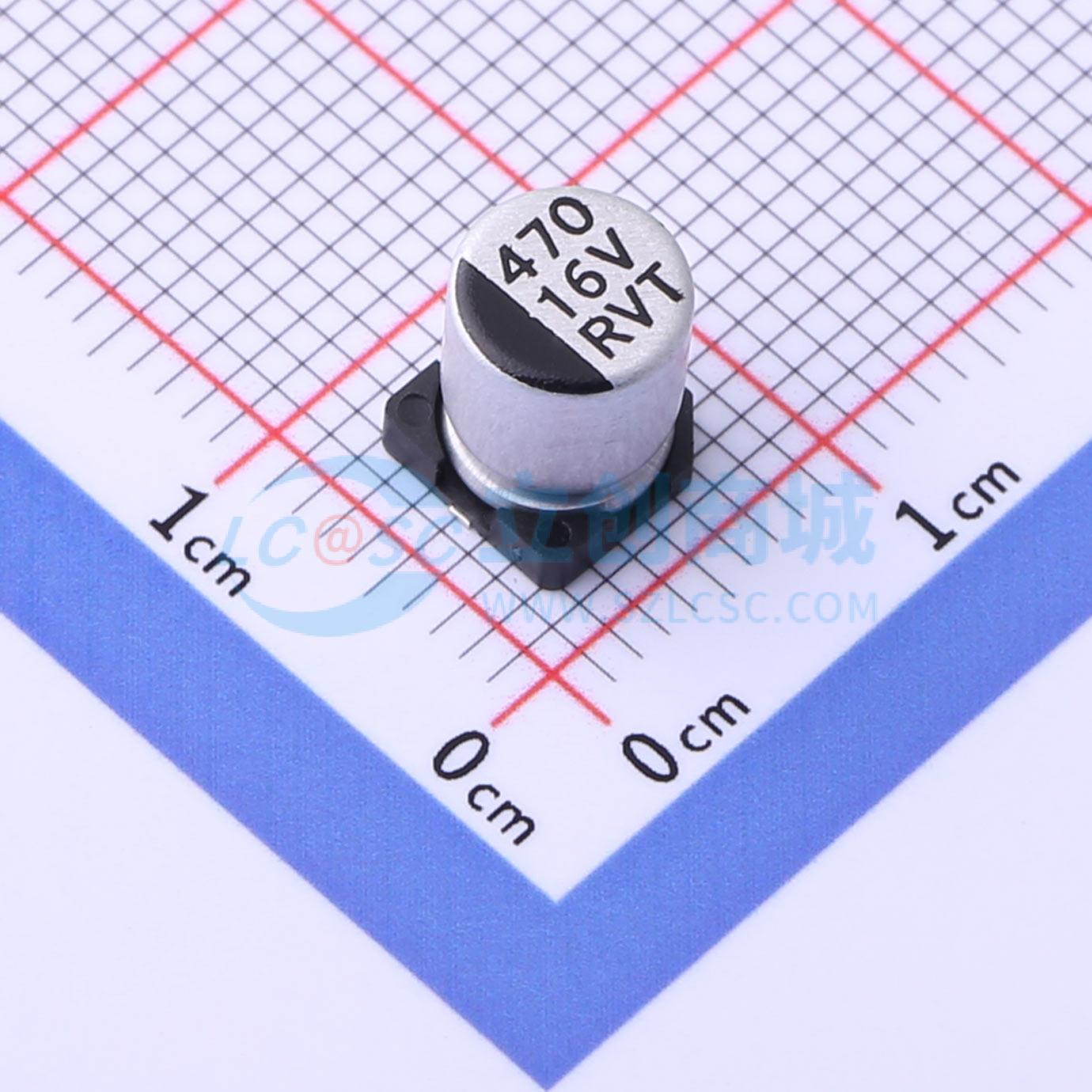 Linh kiện điện tử RVT1C471M0607 ROQANG SMD,D6.3xL7.7mm - Techcore Việt Nam