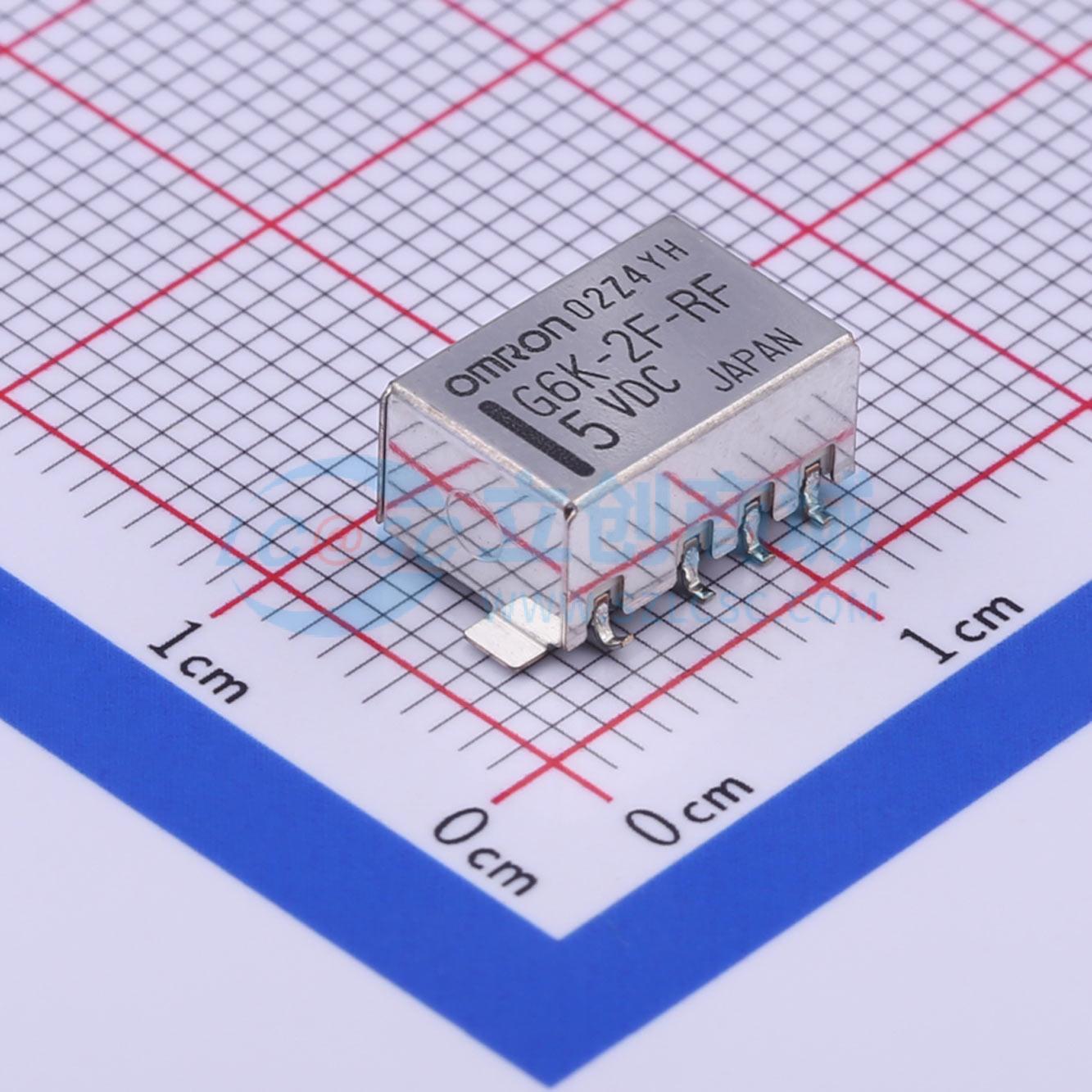 Rơ-le G6K-2F-RF-TR03 5VDC OMRON SMD,10x6.5mm - Techcore Việt Nam