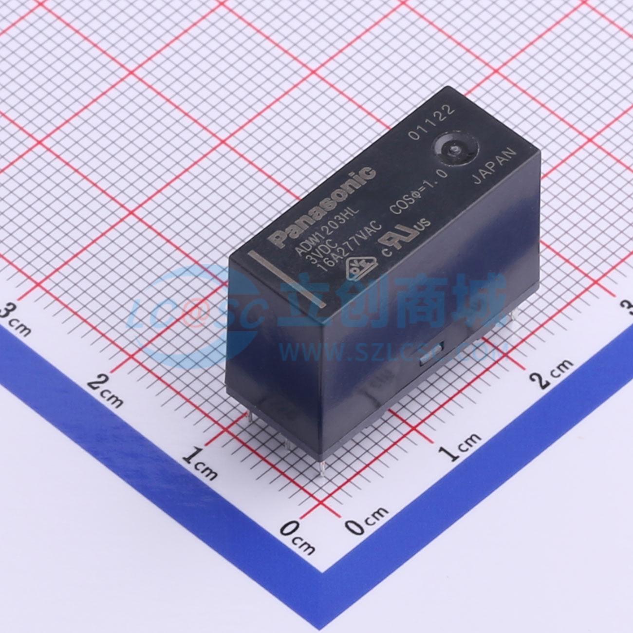 Rơ-le chốt từ ADW1203HLW PANASONIC 3V THT - Techcore Việt Nam