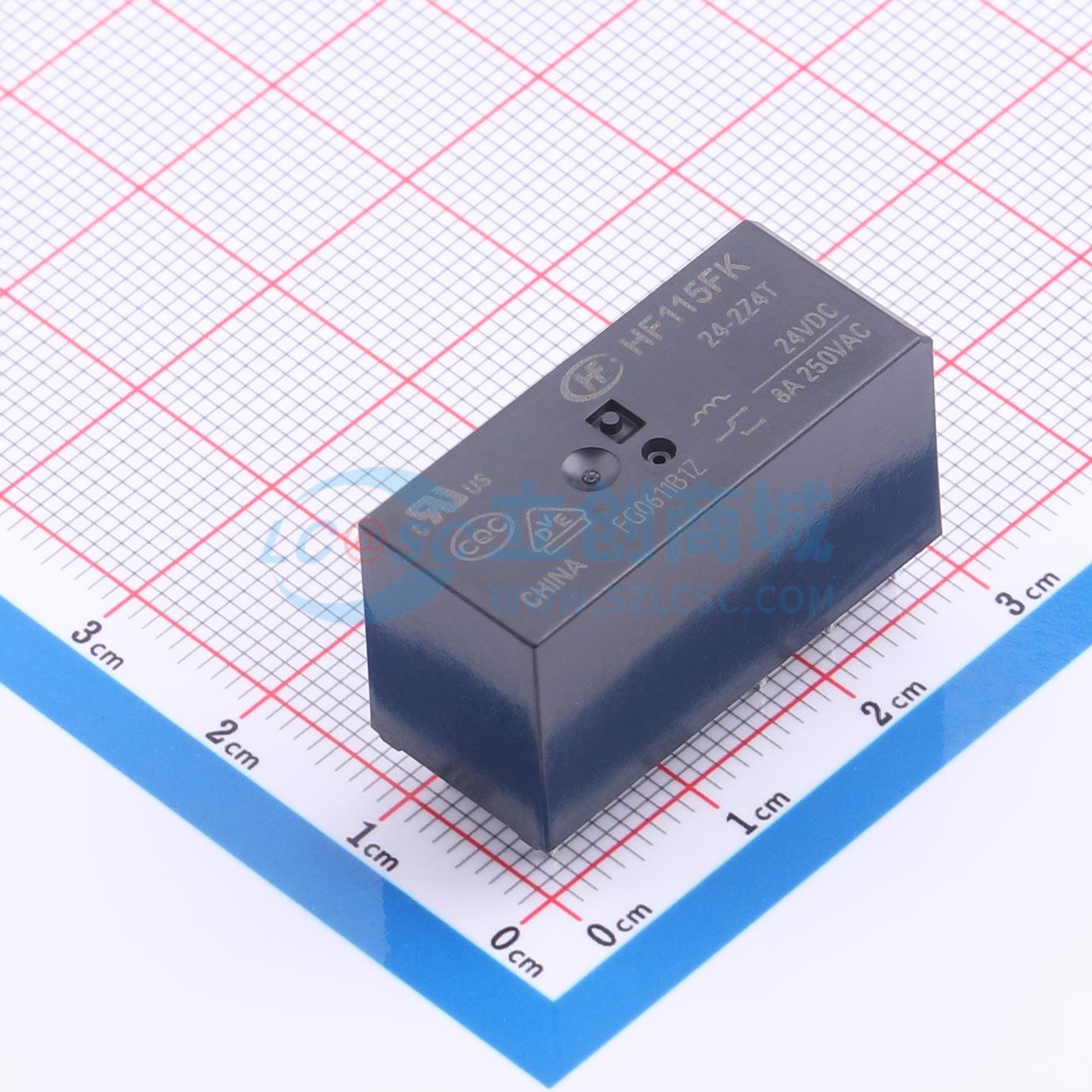 Rơ-le điện tử HF115FK/24-2Z4T HF 24V DIP,12.7x29mm - Techcore Việt Nam