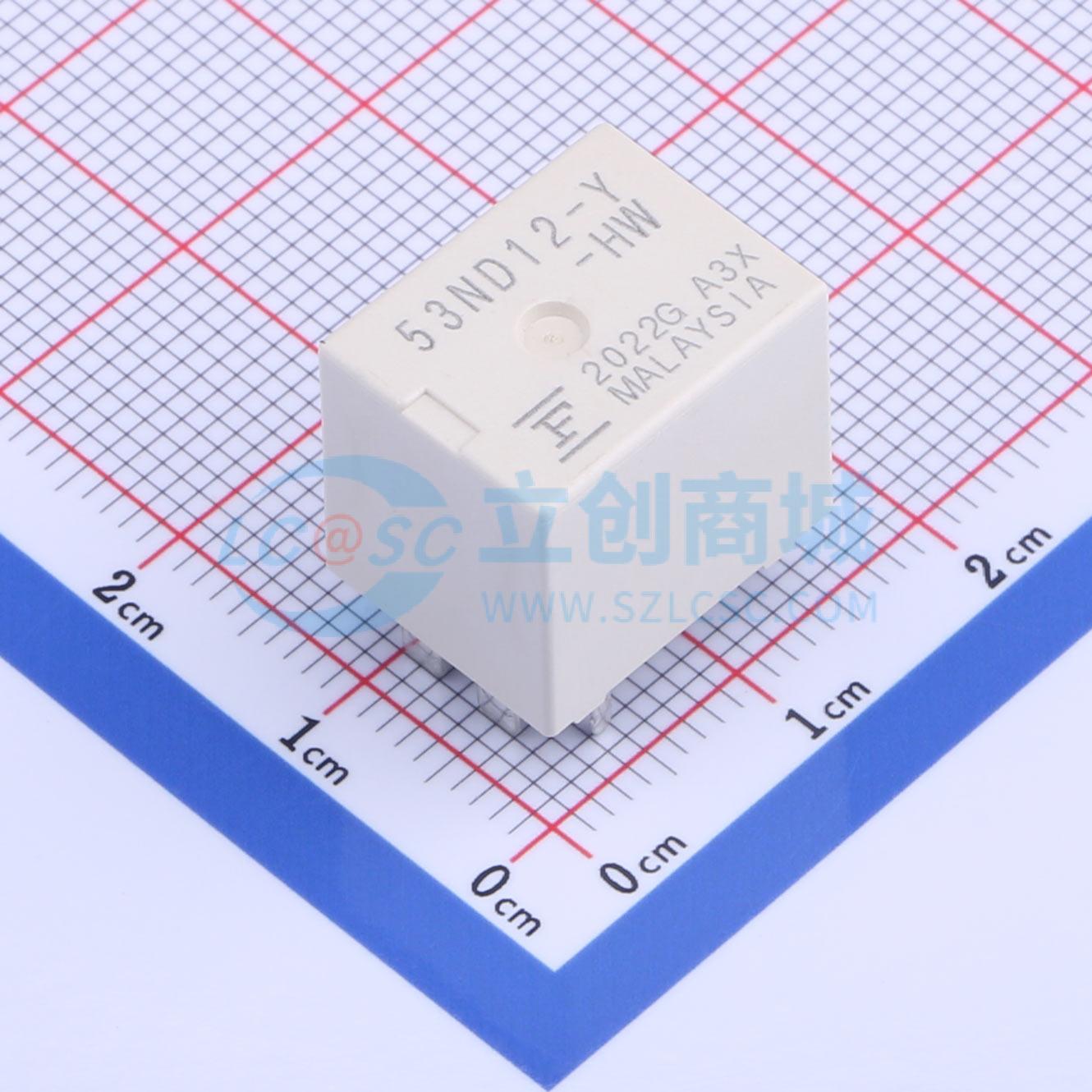 Rơ-le điện tử FBR-53ND12-Y-HW-RW-F FUJITSU THT,15.7x12.3mm - Techcore Việt Nam