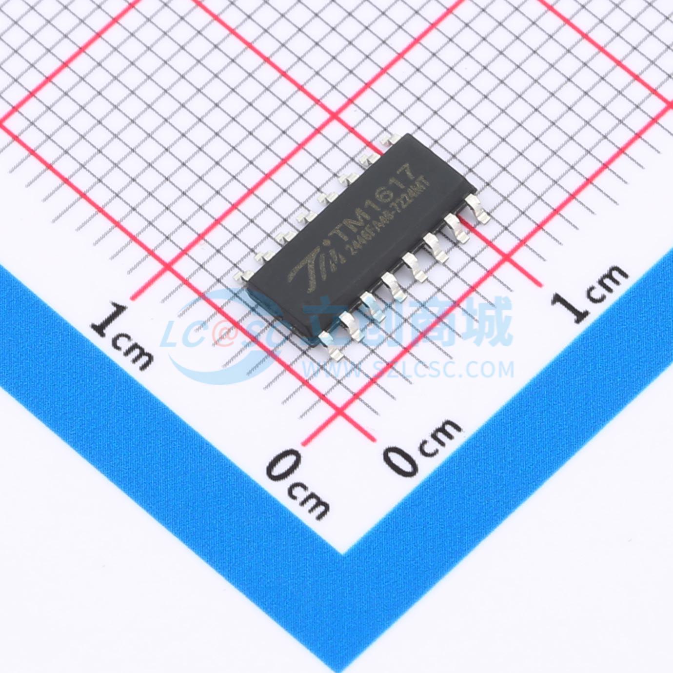 IC điều khiển LED 7 đoạn TM1617 TM SOIC-16 1V - Techcore Việt Nam