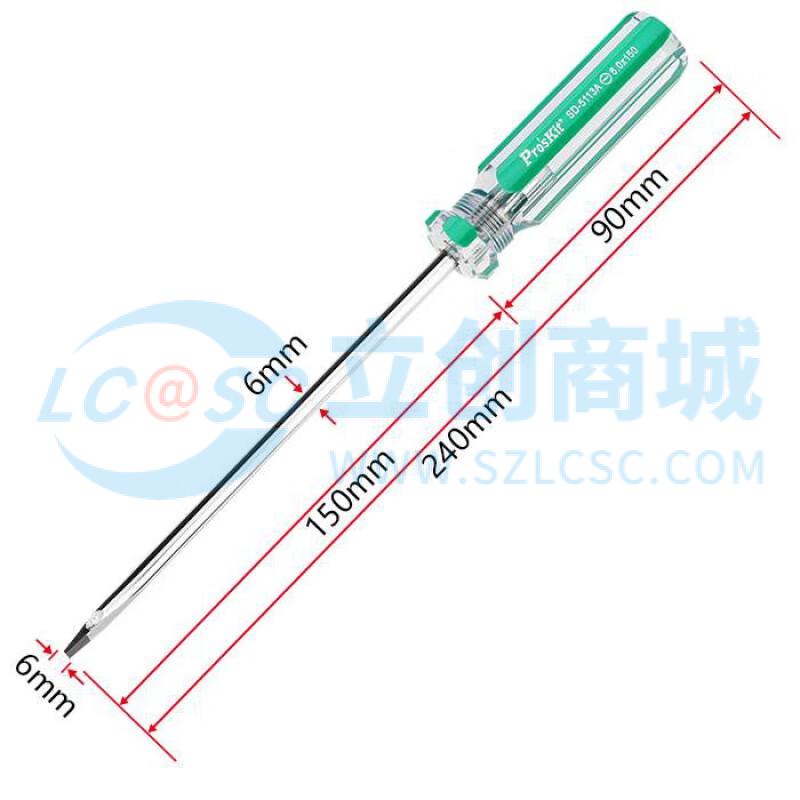 Tua Vít Dẹt SD-5113A-12 Pro'sKit 6.0x150mm Chuyên Dùng Sửa Chữa Điện Tử - Techcore Việt Nam