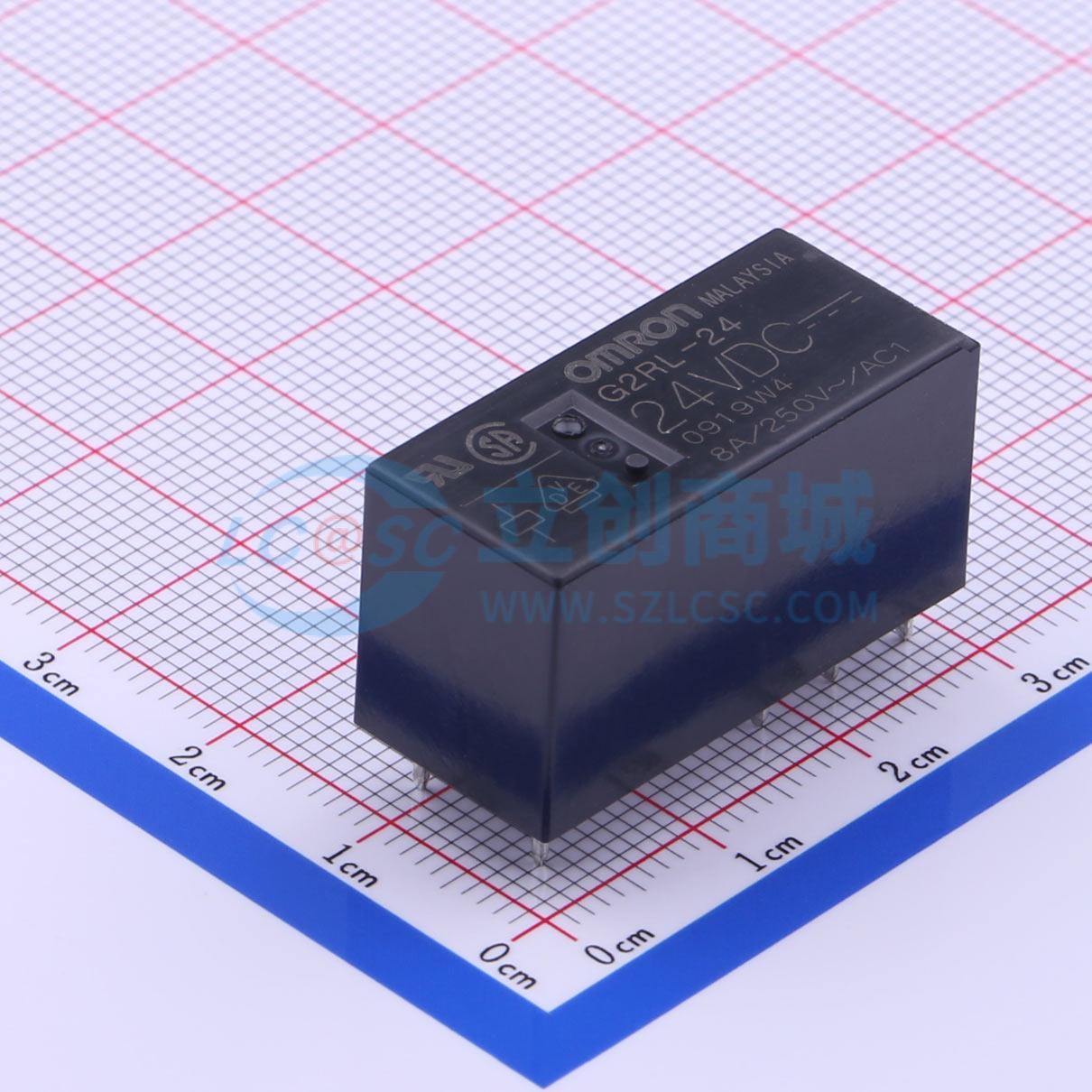 Rơ-le công suất G2RL-24 DC24 OMRON 24V DIP,28.8x12.5mm - Techcore Việt Nam