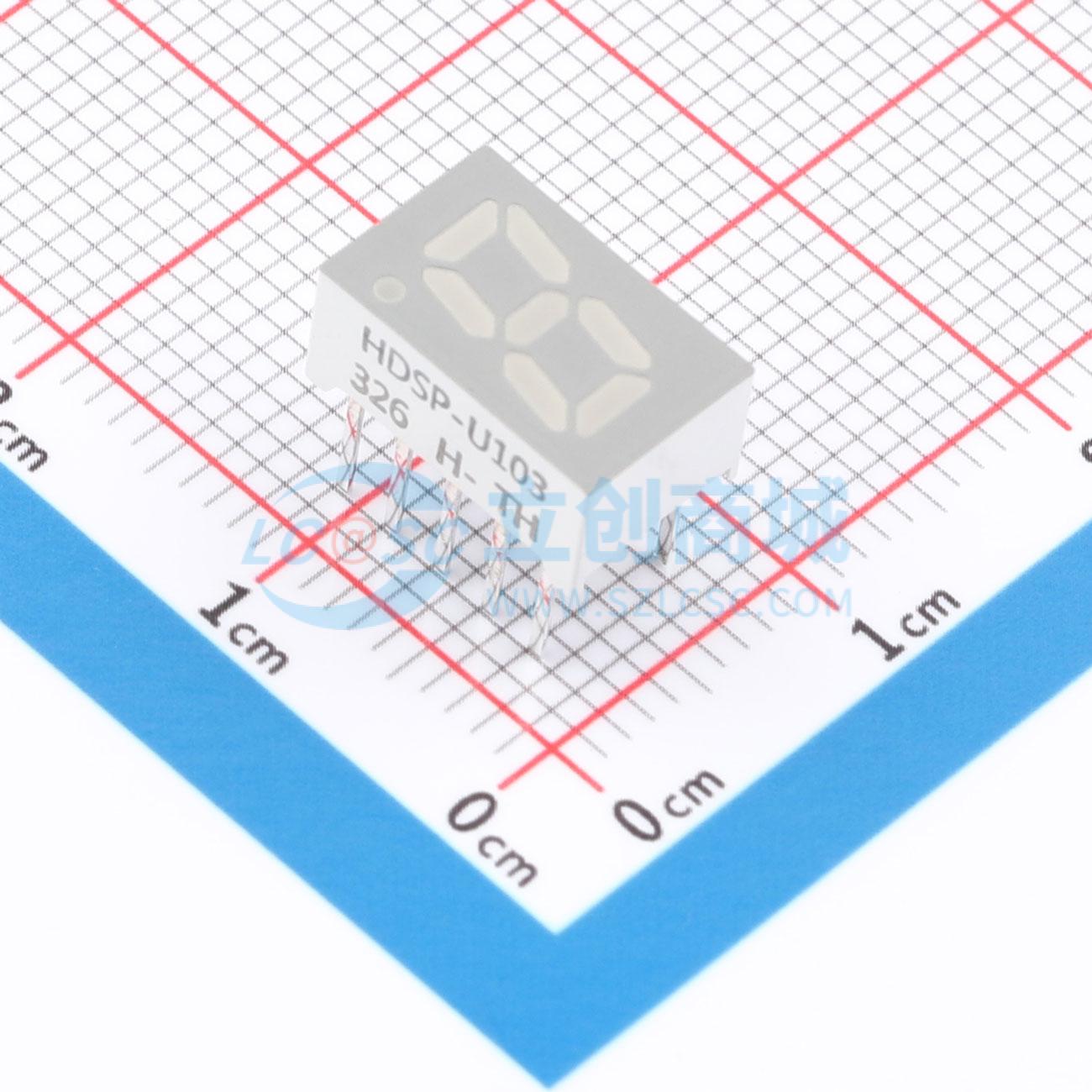 LED 7 đoạn HDSP-U103 Broadcom DIP-10 Cathode chung - Techcore Việt Nam