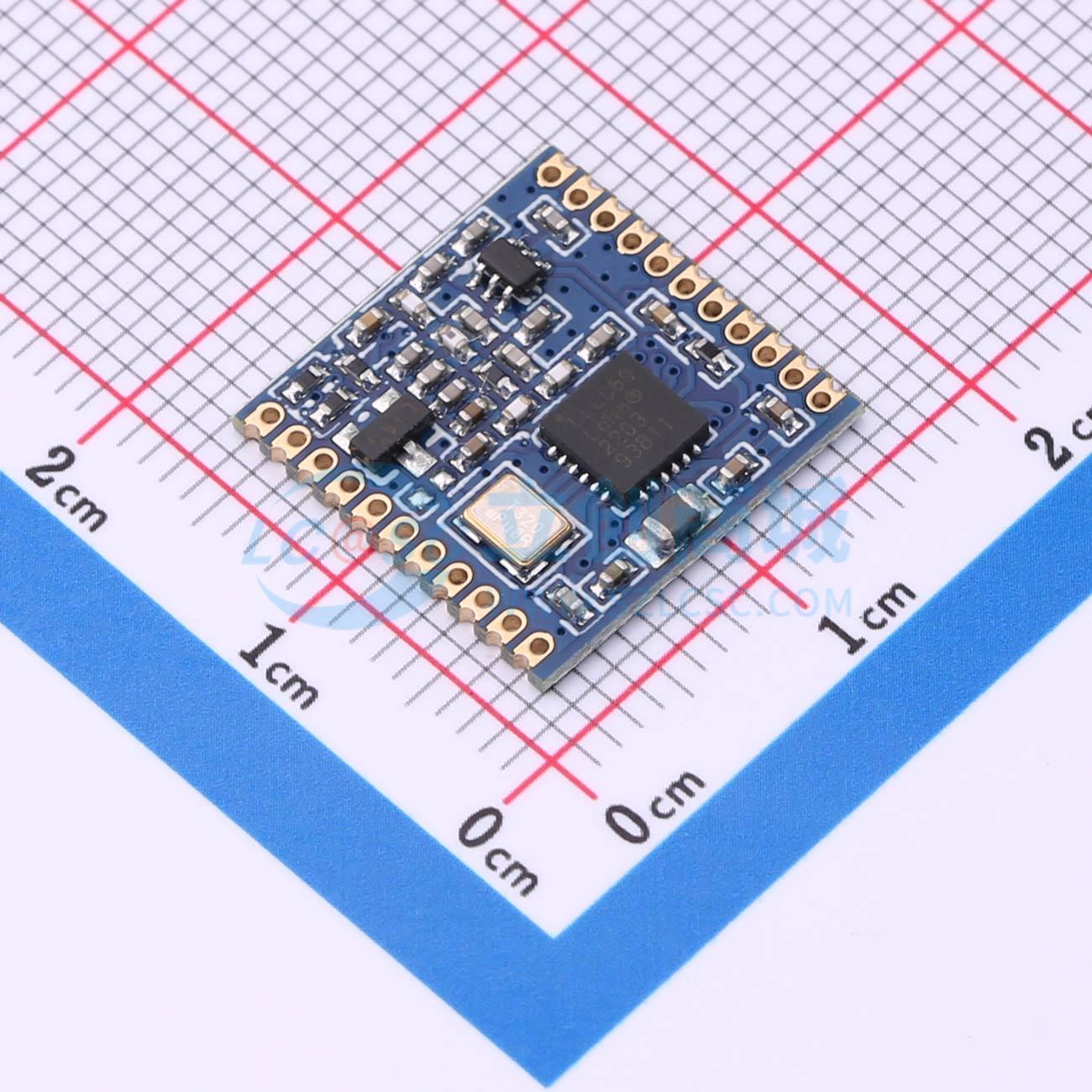 Module LoRa LLCC68ZTR4-GC Silicontra SMD 15x15mm 433MHz - Techcore Việt Nam