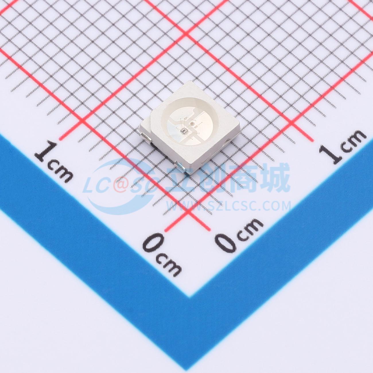 LED RGB tích hợp IC GL5050RGB01H-T Guiguang light SMD5050-4P 610nm~630nm - Techcore Việt Nam