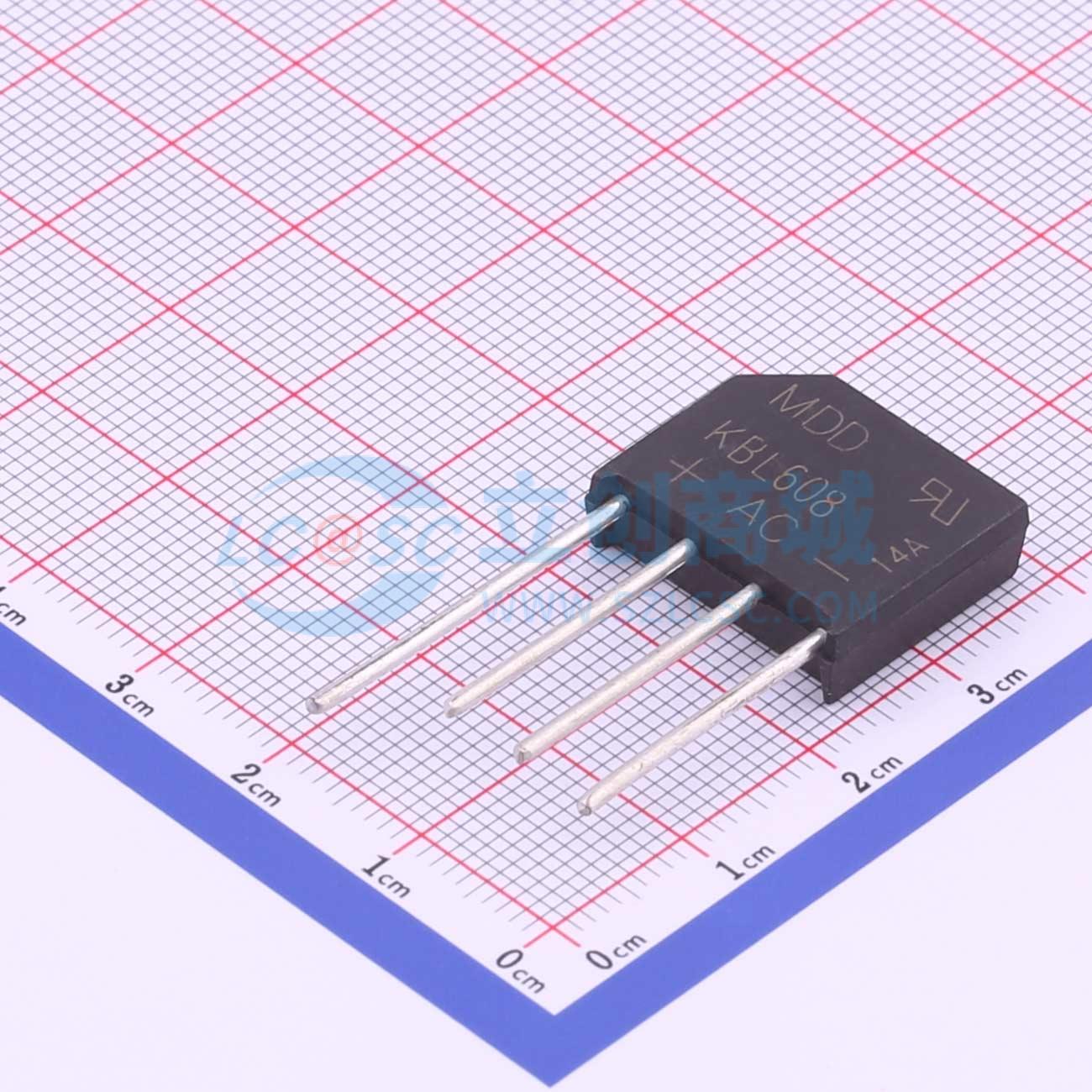 Cầu chỉnh lưu KBL608 MDD 1.1V@6A - Techcore Việt Nam