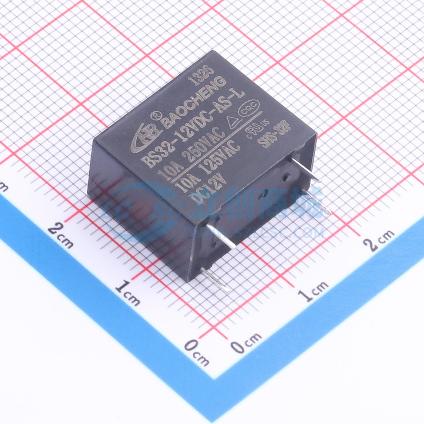 Rơ-le điện tử BS32-12VDC-AS-L(0.2W) 10A NBC THT,18.4x10.3mm - Techcore Việt Nam
