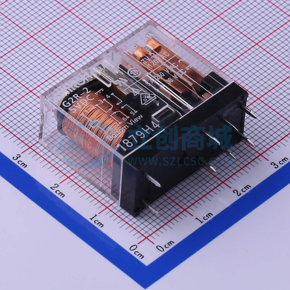 Rơ-le điện tử G2R-2-DC5 OMRON 5V DIP,28.8x12.7mm - Techcore Việt Nam