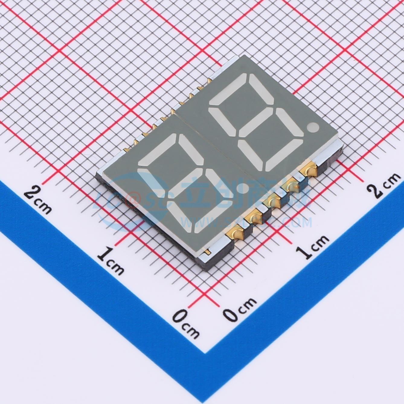 LED 7 đoạn GS3921AG-G Guangcai Display SMD,19.6x15mm Anode chung - Techcore Việt Nam