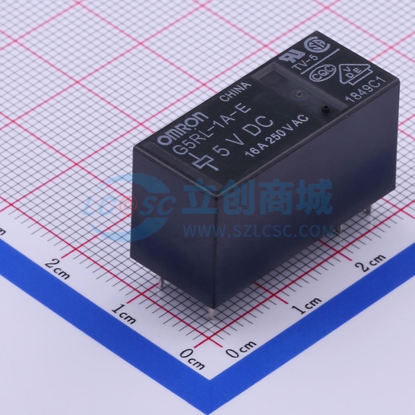 Rơ-le điện tử G5RL-1A-E DC5 OMRON DIP,28.8x12.5mm - Techcore Việt Nam