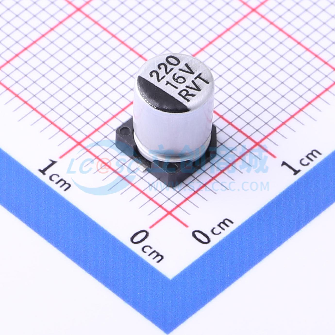 Linh kiện điện tử RVT220UF16V67RV0015 KNSCHA SMD,D6.3xL7.7mm - Techcore Việt Nam