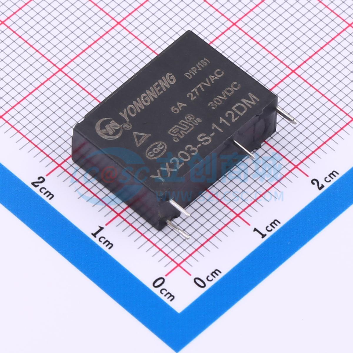 Rơ-le công suất YX203-S-112DM YONGNENG 12V THT,20.5x7mm - Techcore Việt Nam
