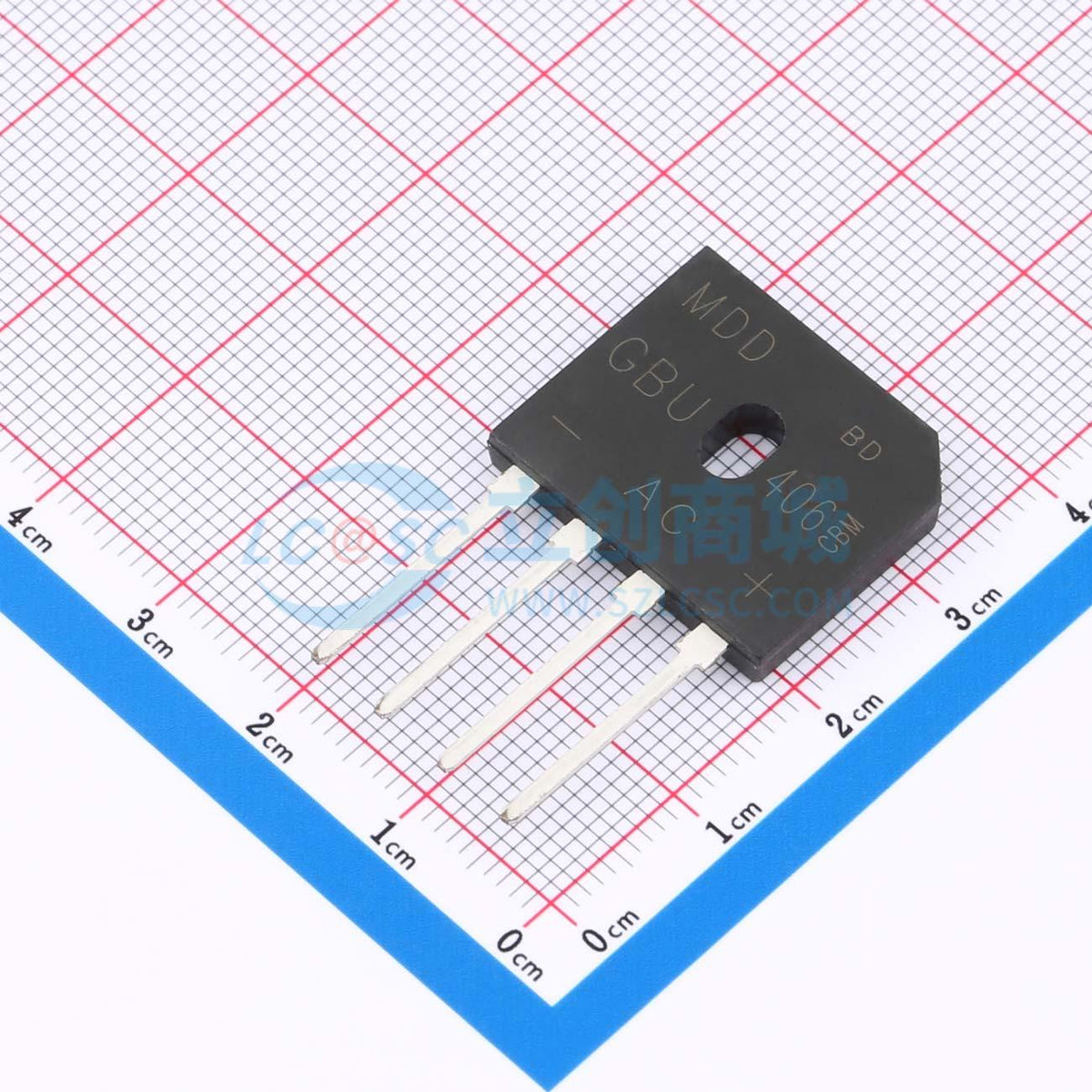 Cầu chỉnh lưu GBU406 MDD 1.1V@4A - Techcore Việt Nam