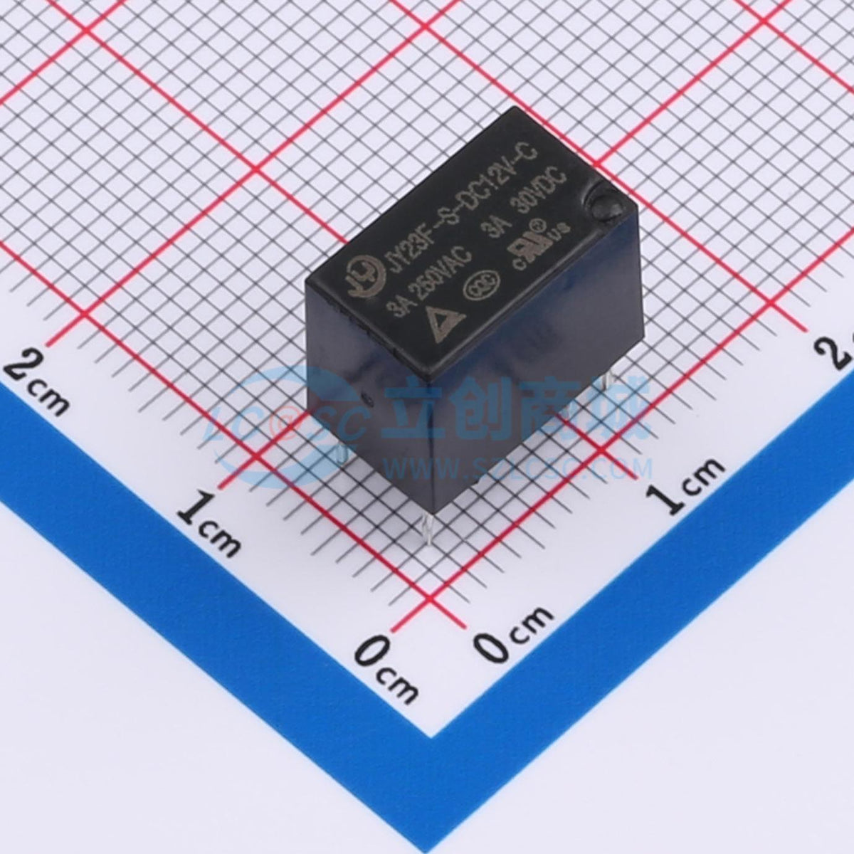 Rơ-le tín hiệu JY23F-S-DC12V-C JY THT,20.3x16.6mm - Techcore Việt Nam