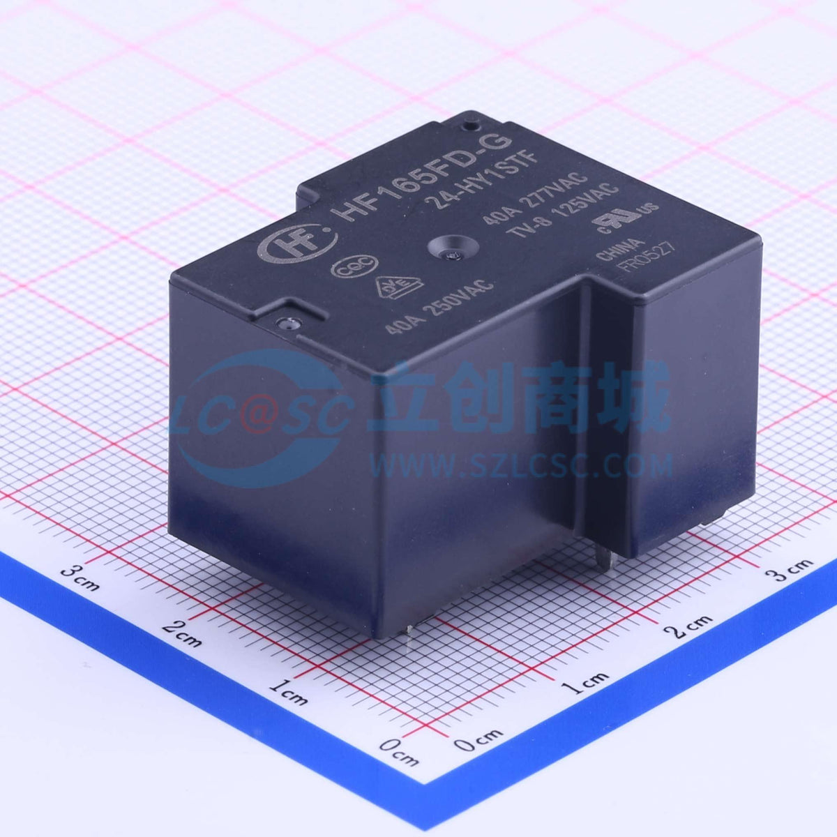Rơ-le công suất HF165FD-G/24-HY1STF HF THT,32.2x27.5mm - Techcore Việt Nam