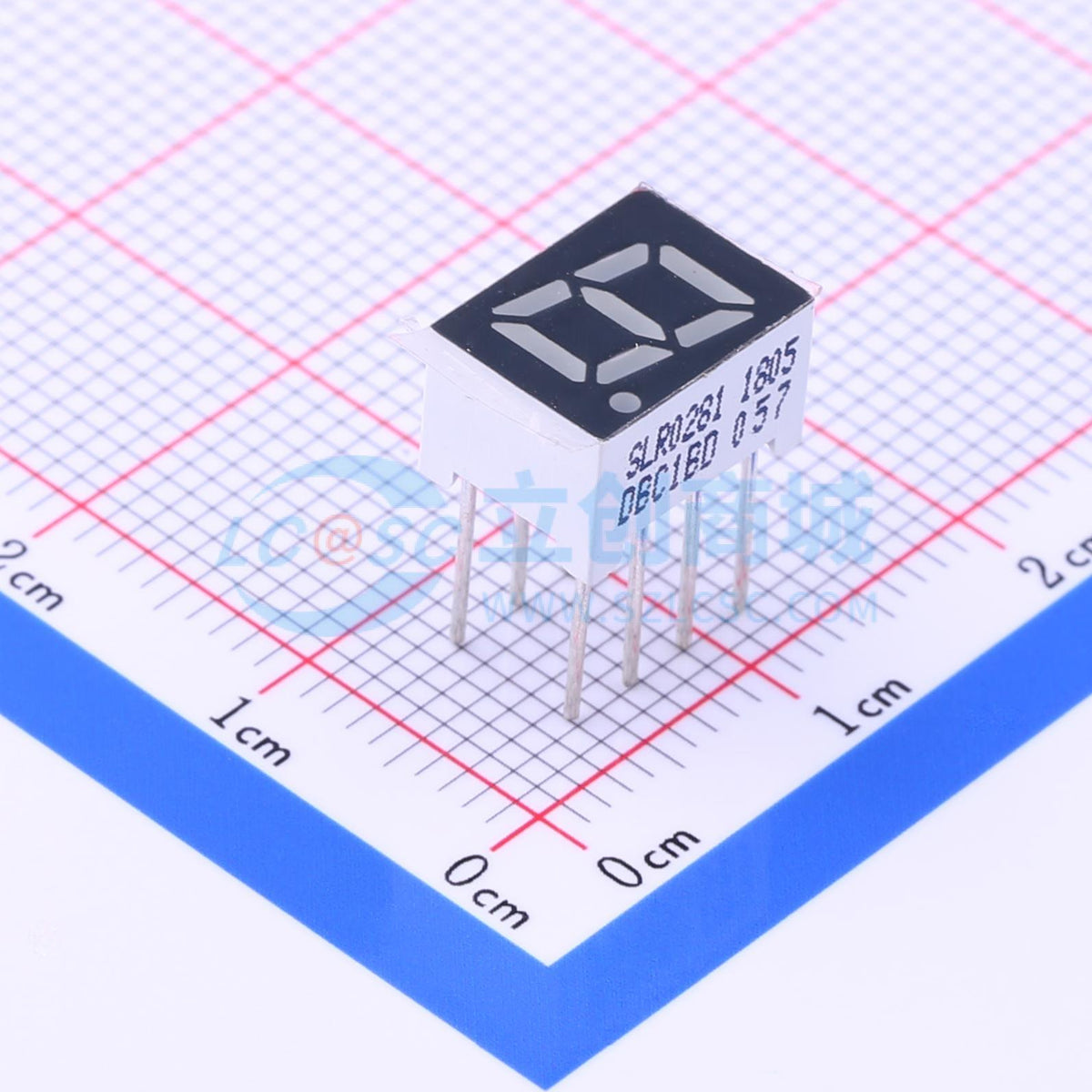 LED 7 đoạn SLR0281DBC1BD SUNLIGHT Cathode chung - Techcore Việt Nam