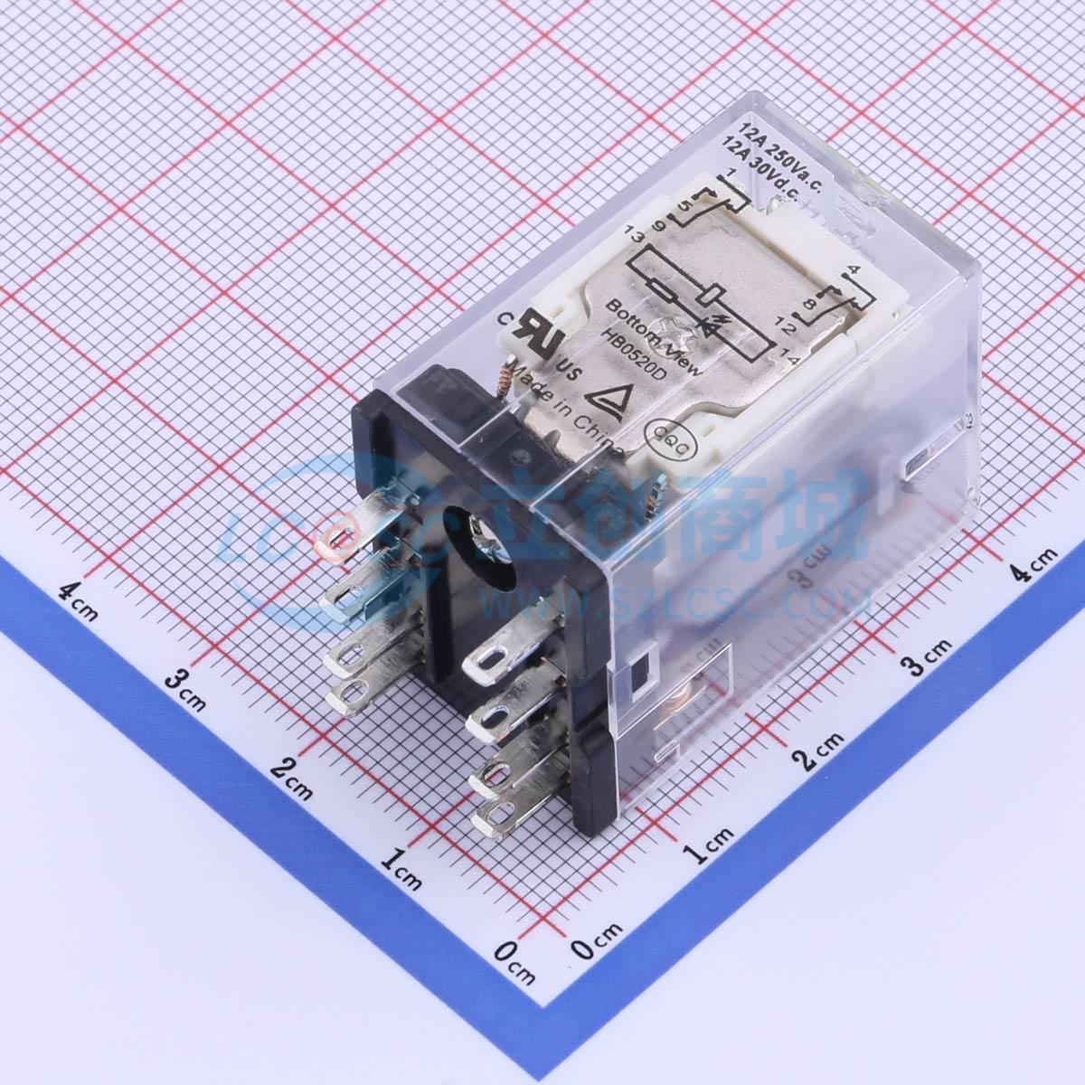 Rơ-le công suất HF18FF-G/012-2Z13D HF 12V THT,28x21.5mm - Techcore Việt Nam