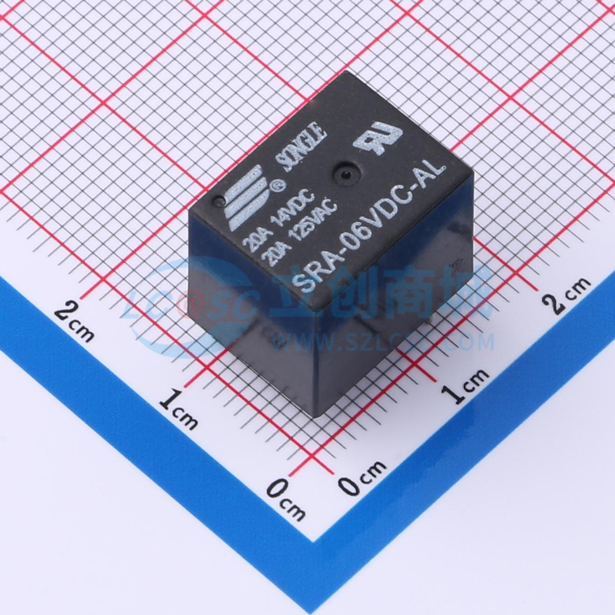 Rơ-le công suất SRA-06VDC-AL SONGLE 6V THT,16x12.4mm - Techcore Việt Nam