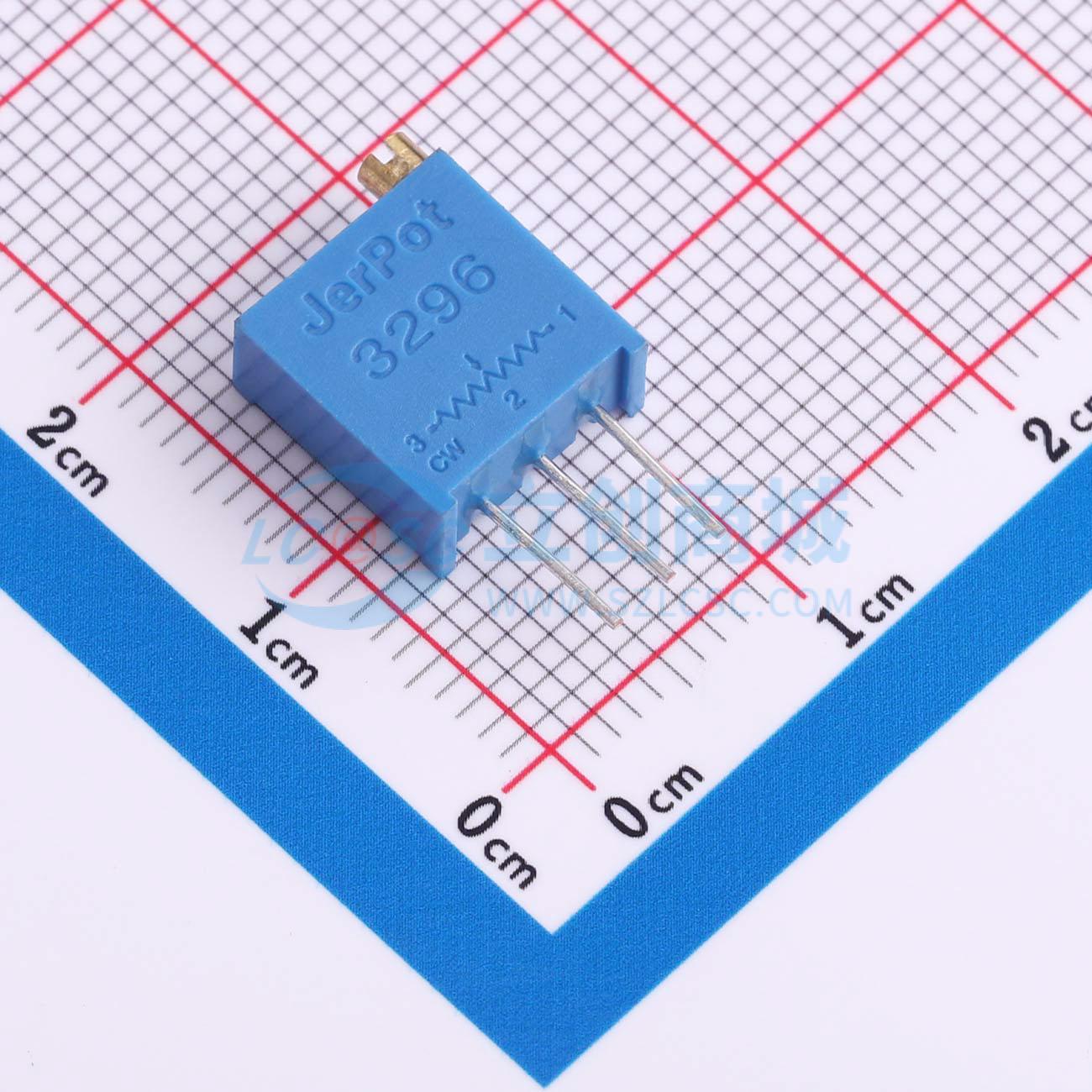 Biến Trở 3296W-1-104 JIERR THT 3P 9.5×4.9mm 100kΩ ±10% 500mW - Techcore Việt Nam