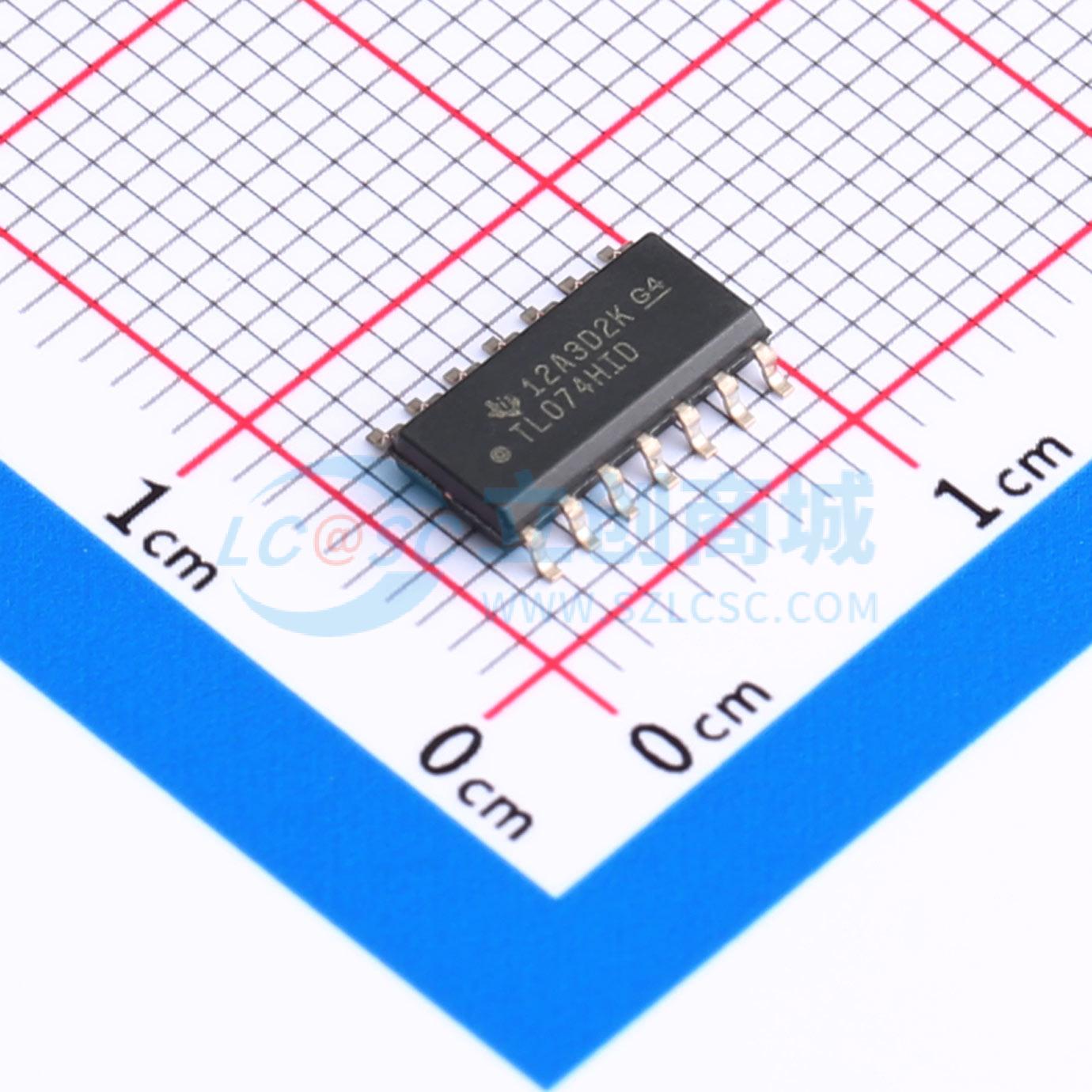 IC Khuếch Đại Thuật Toán Đầu Vào FET TL074HIDR Texas Instruments SOIC-14 4 kênh 40 V 5.25 MHz - Techcore Việt Nam
