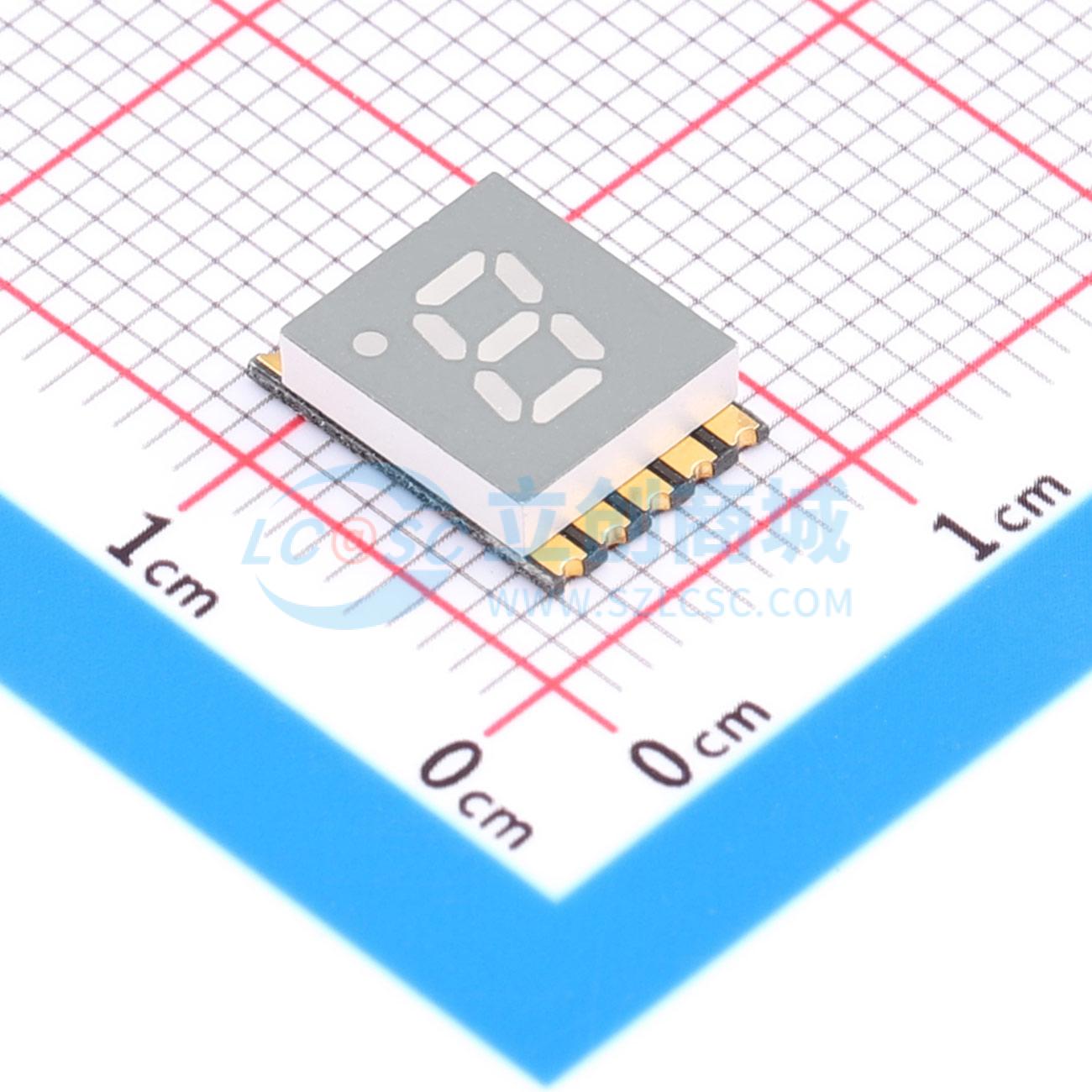 LED 7 đoạn GS2016AG-G Guangcai Display SMD,10x7.2mm Anode chung - Techcore Việt Nam