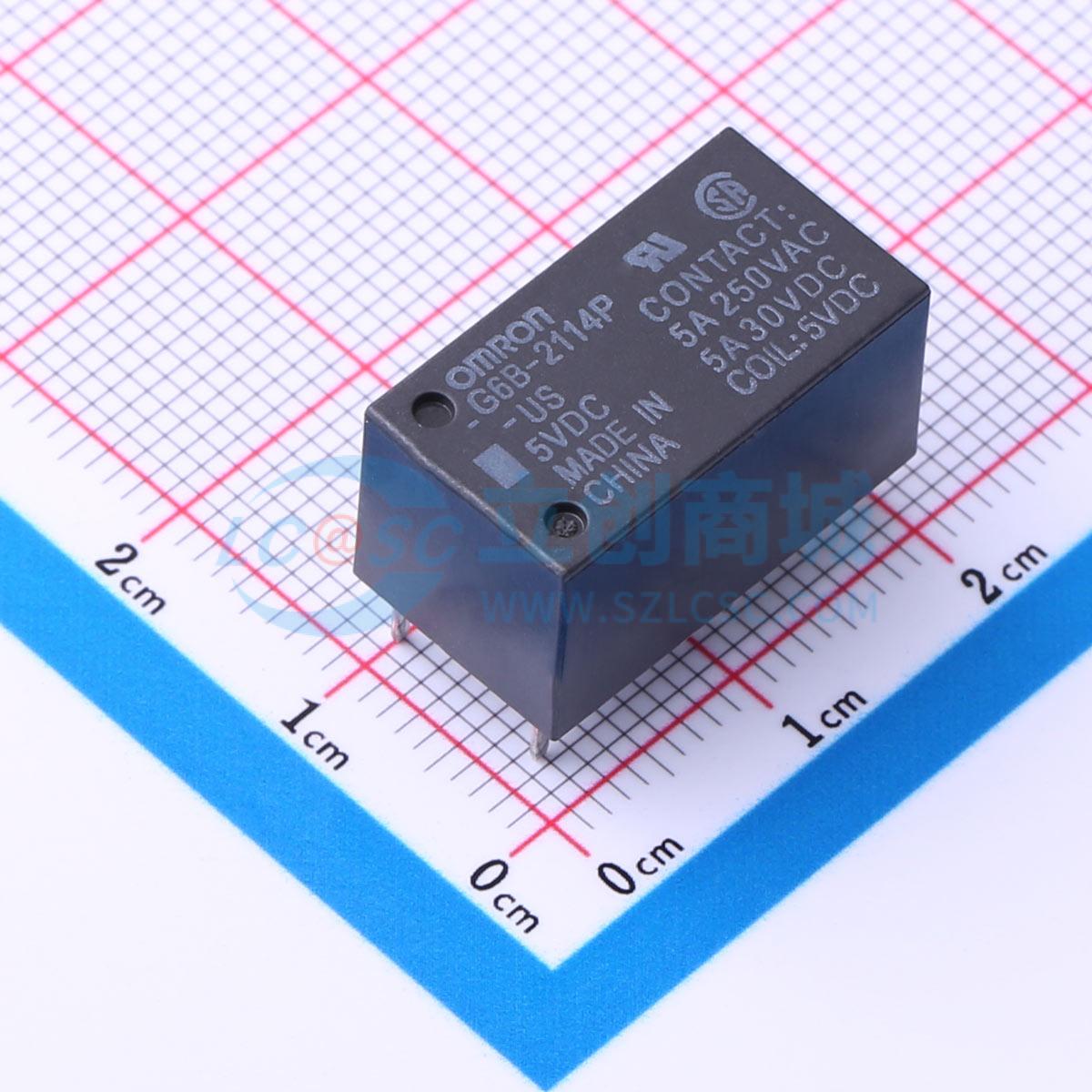 Rơ-le điện tử G6B-2114P-US DC5 OMRON 5V THT - Techcore Việt Nam