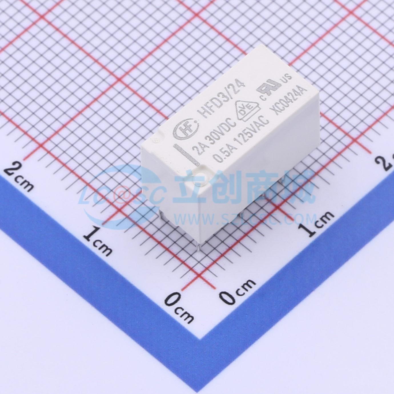 Rơ-le điện tử HFD3/024 HF 24V DIP,15x7.5mm - Techcore Việt Nam