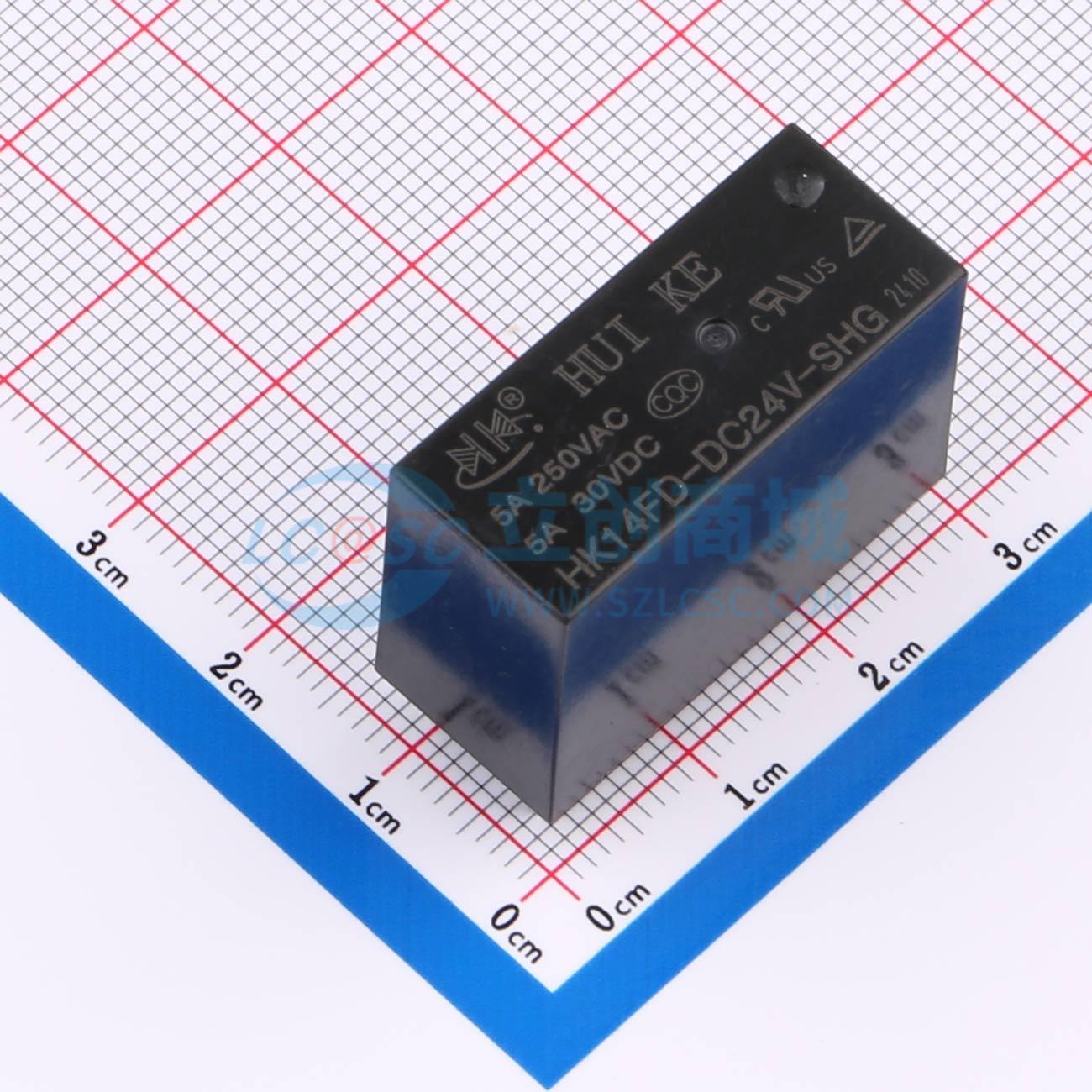 Rơ-le công suất HK14FD-DC24V-SHG HUIKE 24V DIP,29x12.7mm - Techcore Việt Nam