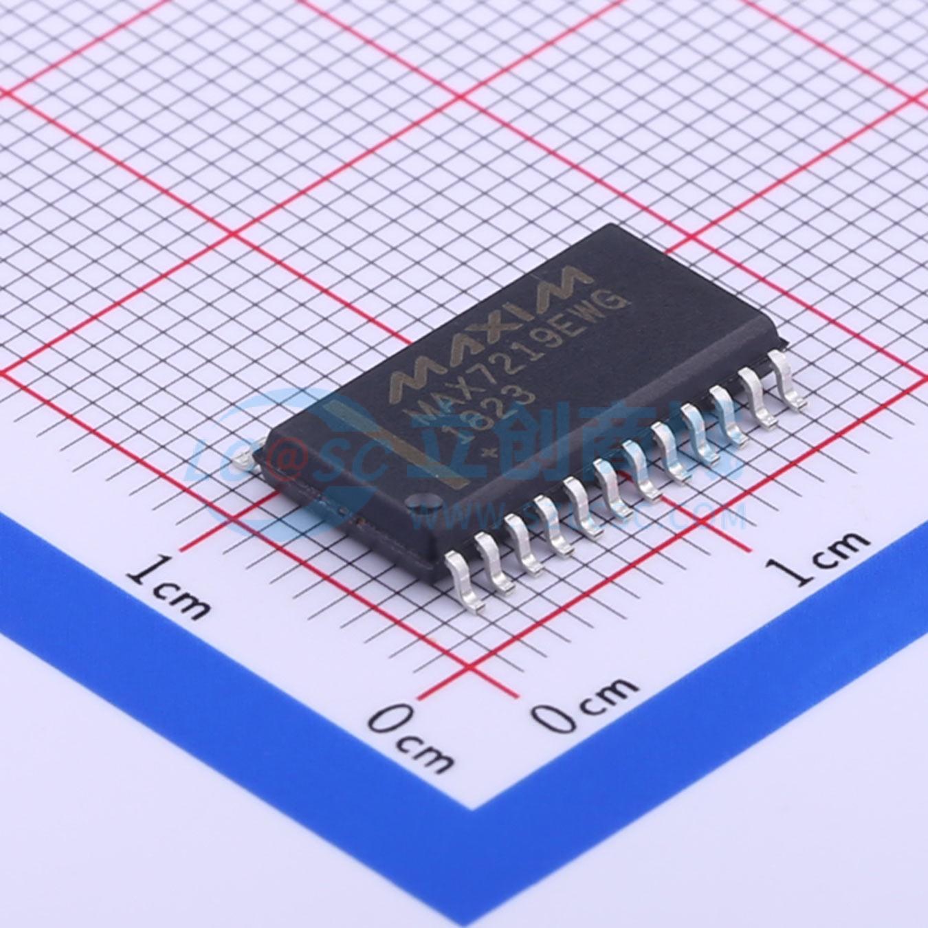 IC điều khiển LED 7 đoạn MAX7219EWG+T ADI/MAXIM SOIC-24-300mil 1V - Techcore Việt Nam