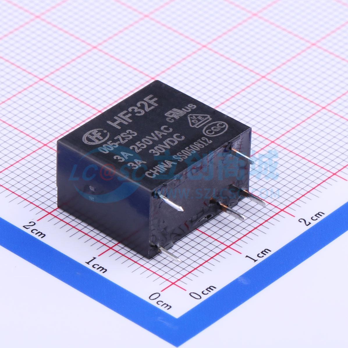 Rơ-le điện tử HF32F/005-ZS3 HF 5V THT,18.4x10.2mm - Techcore Việt Nam