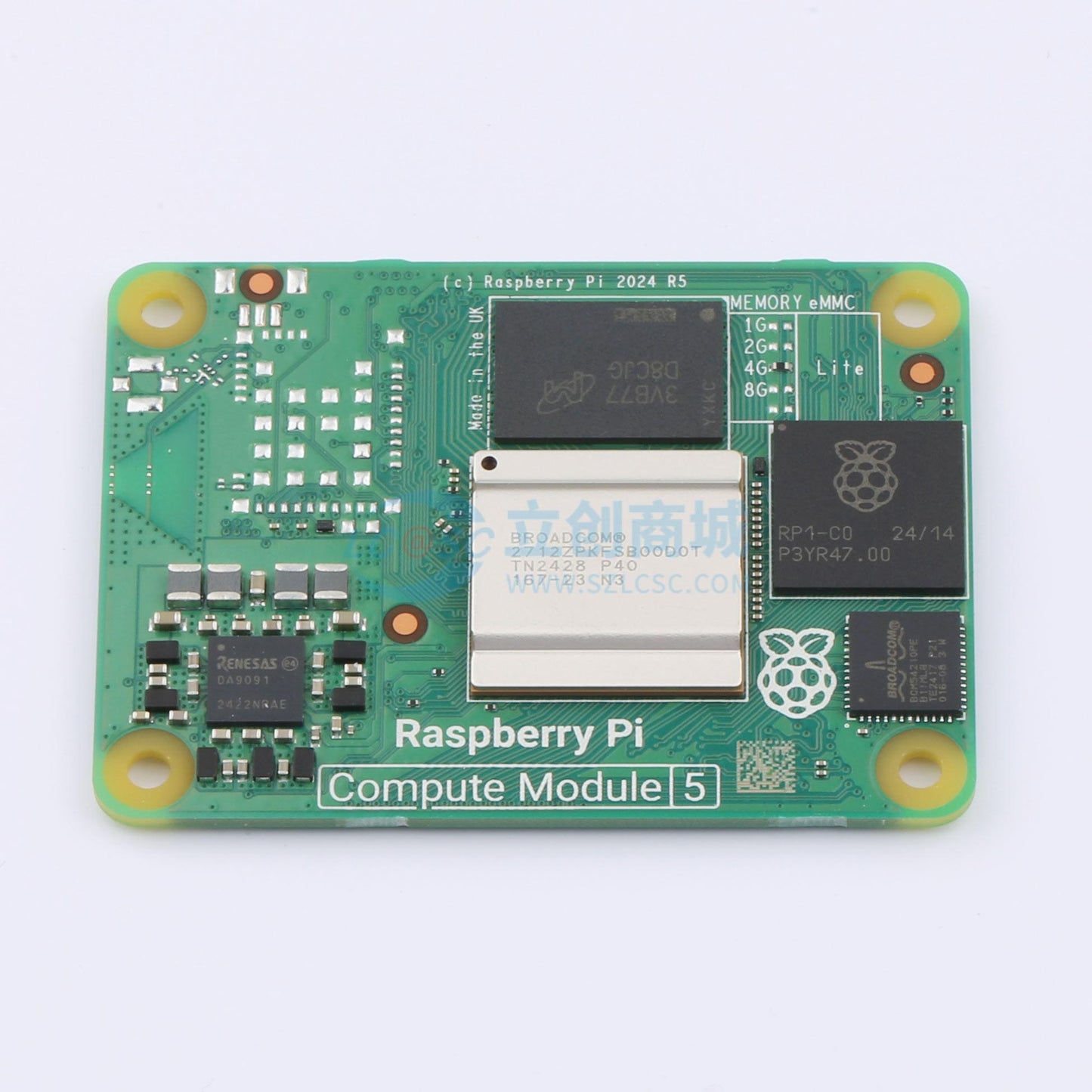 Bo mạch phát triển và công cụ phát triển CM5004000 (Compute Module CM5, 4GB RAM/0GB eMMC, Non-Wireless) Raspberry Pi - Techcore Việt Nam