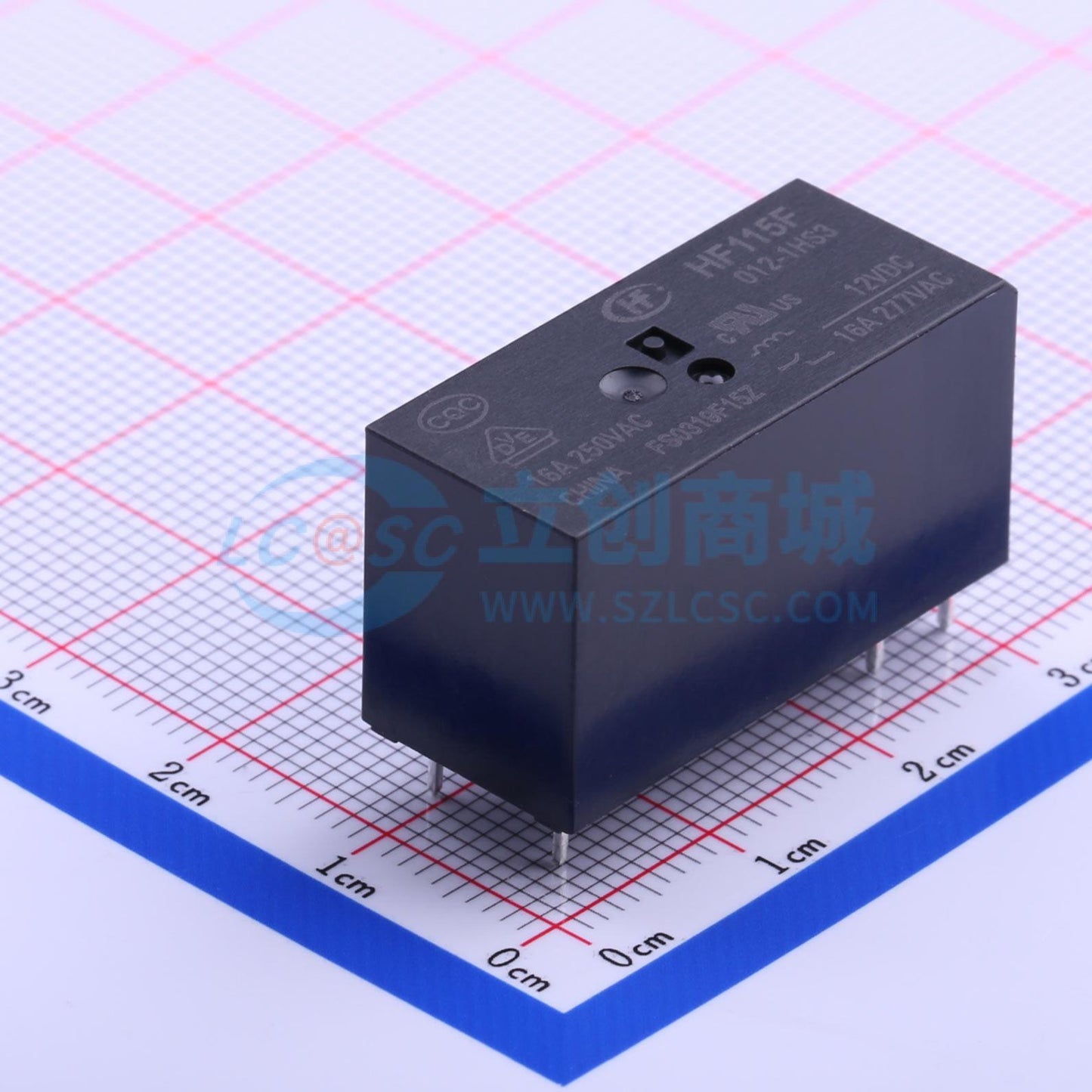 Rơ-le điện tử HF115F/012-1HS3 HF 12V DIP,12.7x29mm - Techcore Việt Nam
