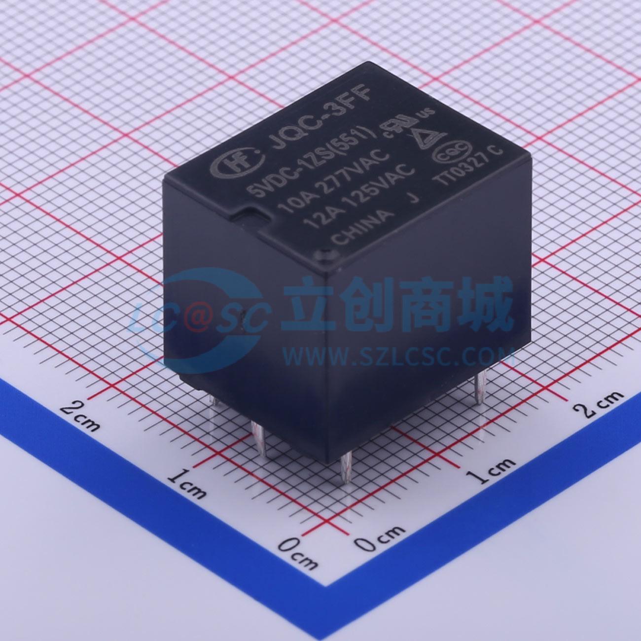 Rơ-le điện tử JQC-3FF/005-1ZS(551) HF THT,19x15.5mm - Techcore Việt Nam