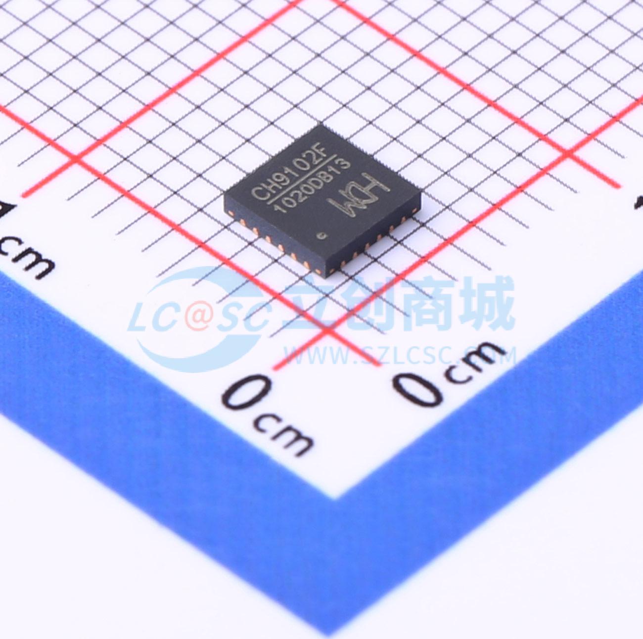 IC giao tiếp USB CH9102F WCH QFN-24-EP(4x4) - Techcore Việt Nam
