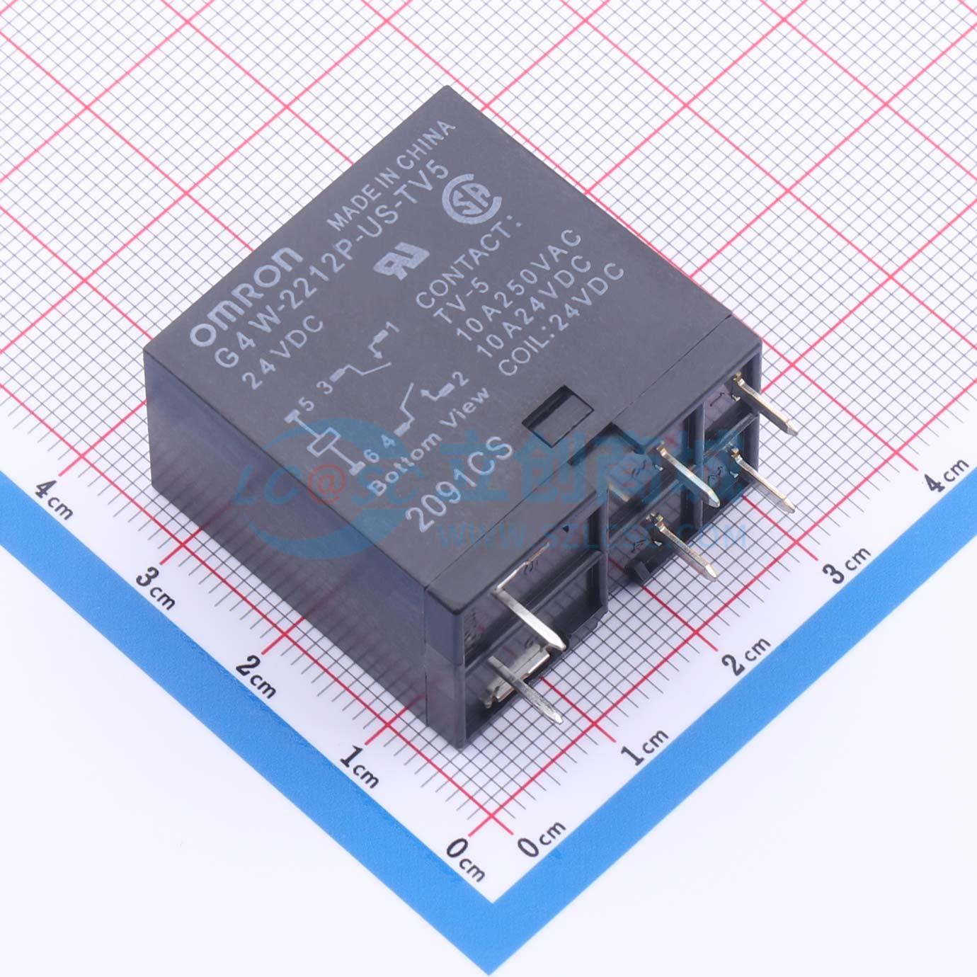 Rơ-le công suất G4W2212PUSTV5DC24 OMRON 24V DIP,18.8x29.8mm - Techcore Việt Nam