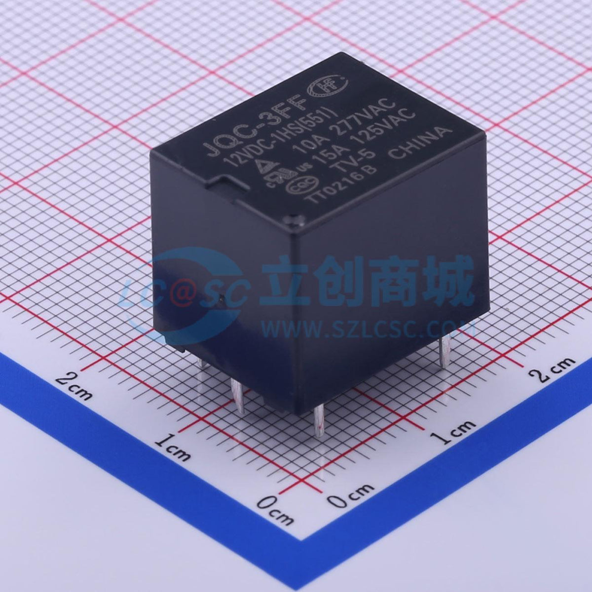 Rơ-le điện tử JQC-3FF/12-1HS(551) HF THT,19x15.5mm - Techcore Việt Nam