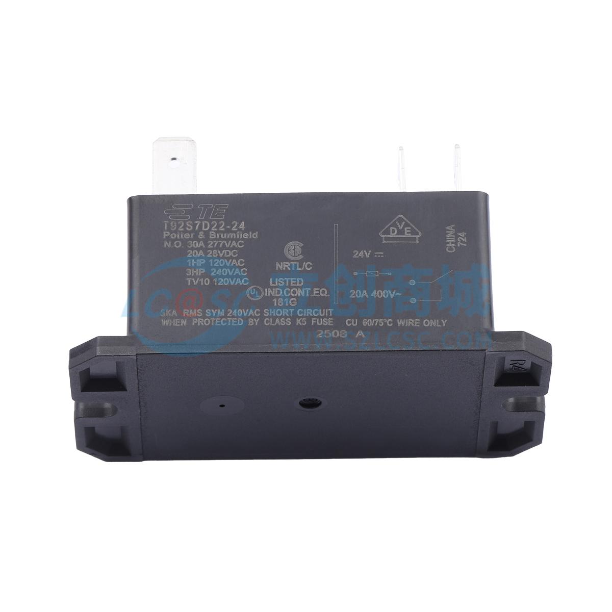 Rơ-le điện tử T92S7D22-24 TE Connectivity 24V DIP,52.32x34.54mm - Techcore Việt Nam