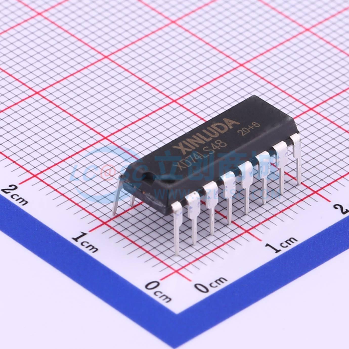 IC điều khiển LED 7 đoạn XD74LS48 XINLUDA DIP-16 1V - Techcore Việt Nam