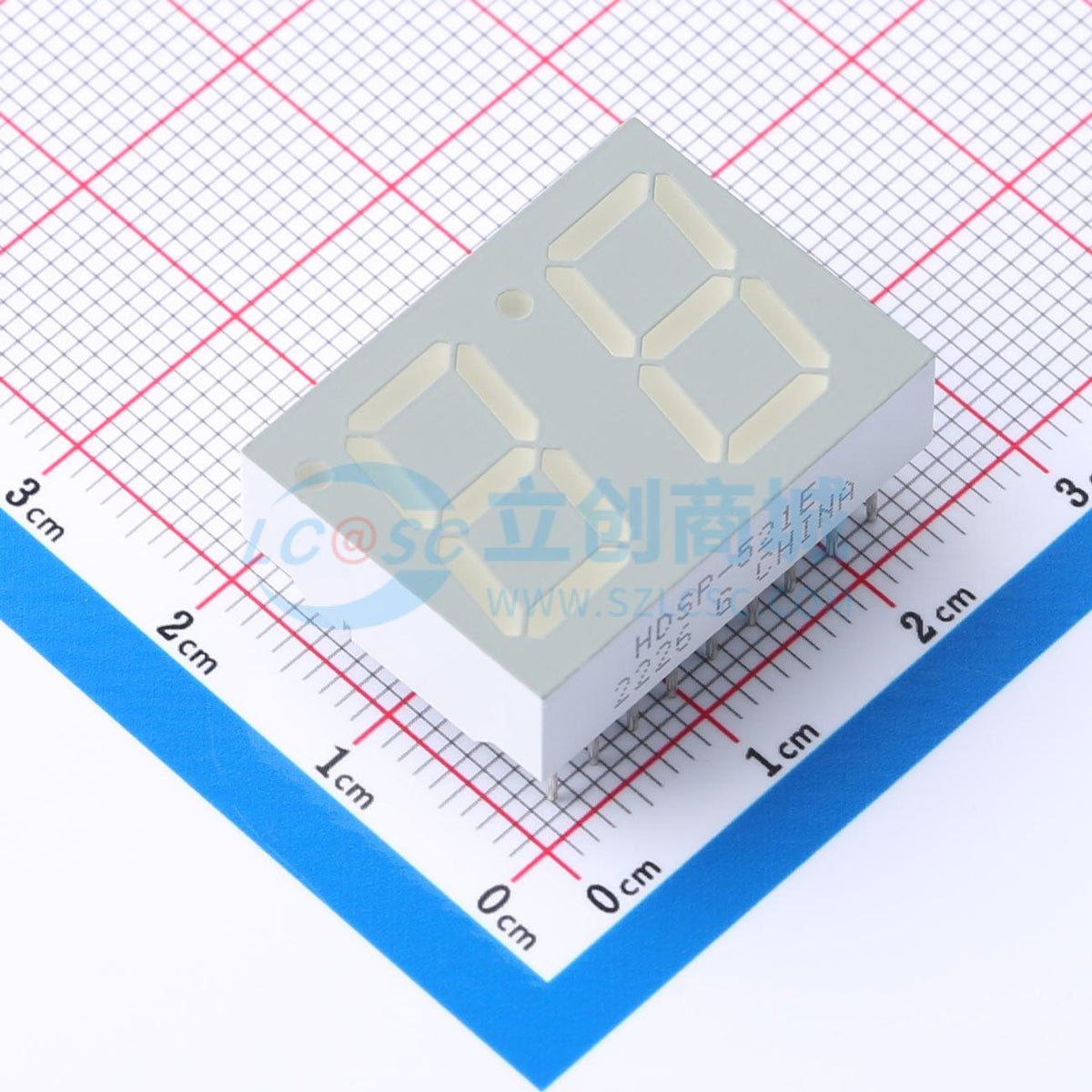 LED 7 đoạn HDSP-521E Broadcom DIP-18 Anode chung - Techcore Việt Nam
