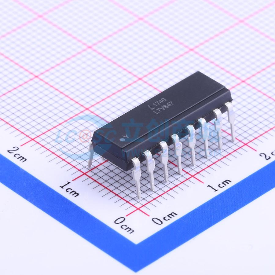 Optocoupler transistor LTV-847 LITEON DIP-16 1.2V - Techcore Việt Nam