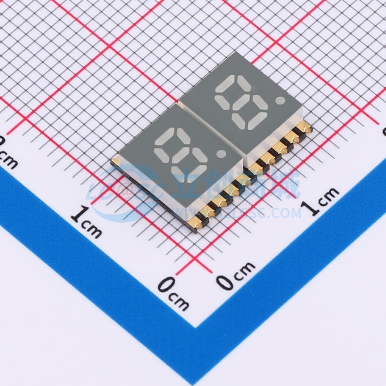 LED 7 đoạn GS2020CG-G Guangcai Display SMD,14.1x10mm - Techcore Việt Nam