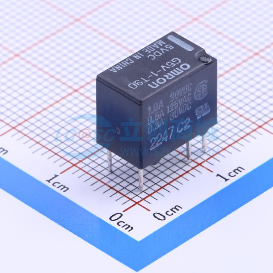 Rơ-le tín hiệu G5V-1-T90 DC5 OMRON 5V DIP,7.5x12.5mm - Techcore Việt Nam