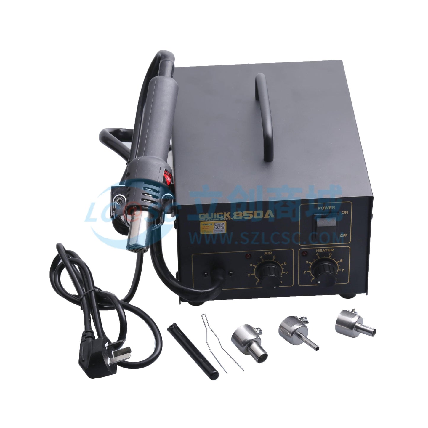 Máy Khò Nhiệt Và Trạm Khò 850A/biantou QUICK Chuyên Dùng Sửa Chữa Điện Tử - Techcore Việt Nam