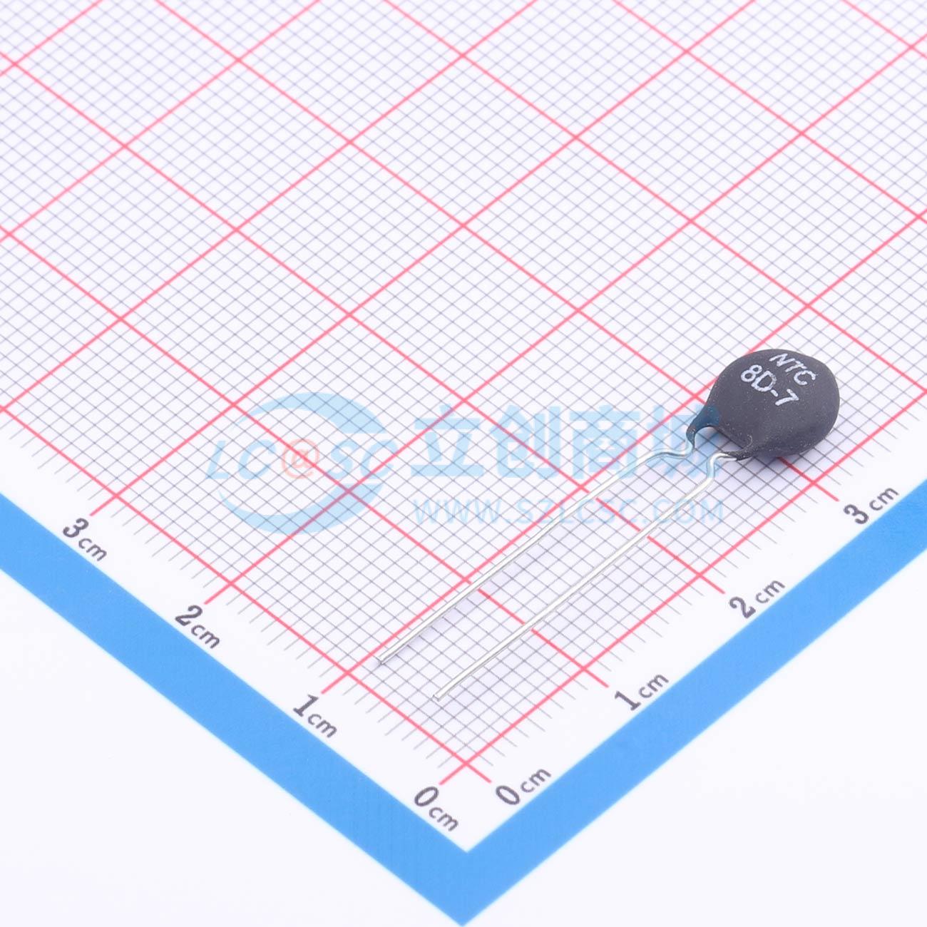 Điện trở nhiệt NTC MF72 8D-7 R+O Xuyên lỗ, P=5mm 8Ω - Techcore Việt Nam